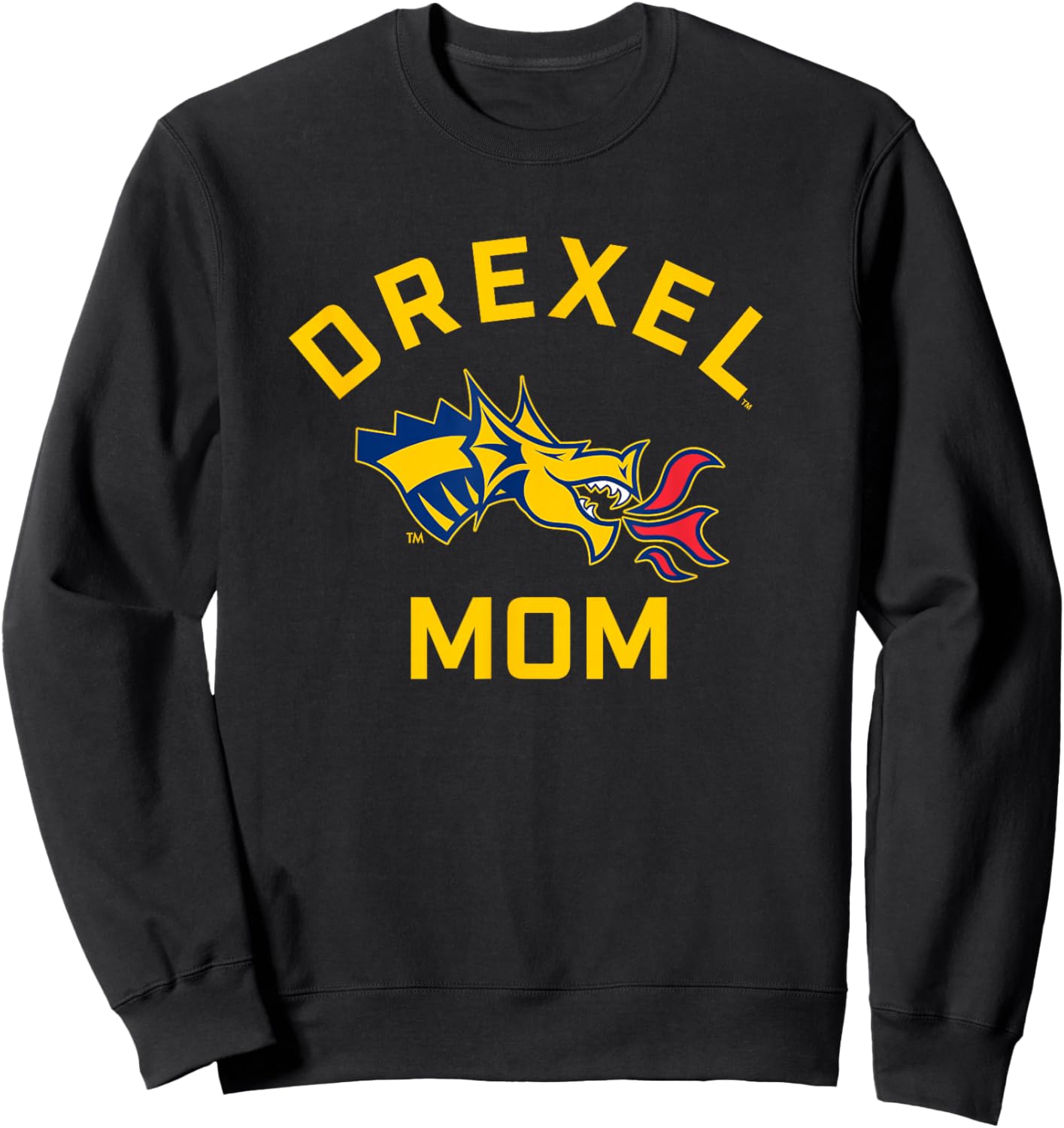 Drexel University Dragons Arched Mom Sweatshirt - Sweatshirt | Black