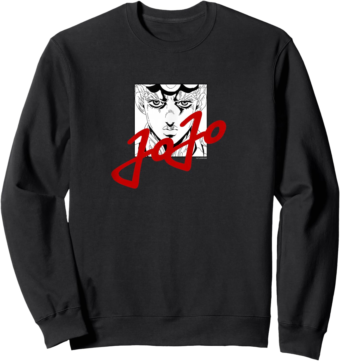 JoJo's Bizarre Adventure Giorno JoJo Script Anime Sweatshirt - Sweatshirt | Black