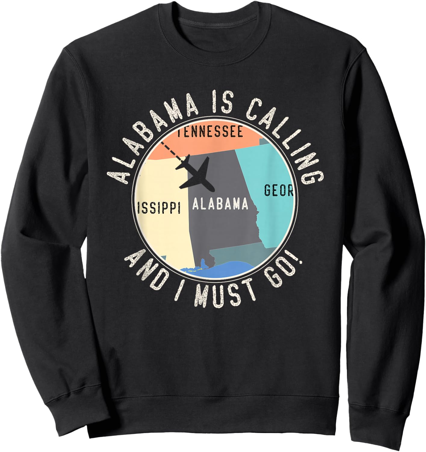 Alabama Is Calling And I Must Go Alabama State Sweatshirt - Sweatshirt | Black