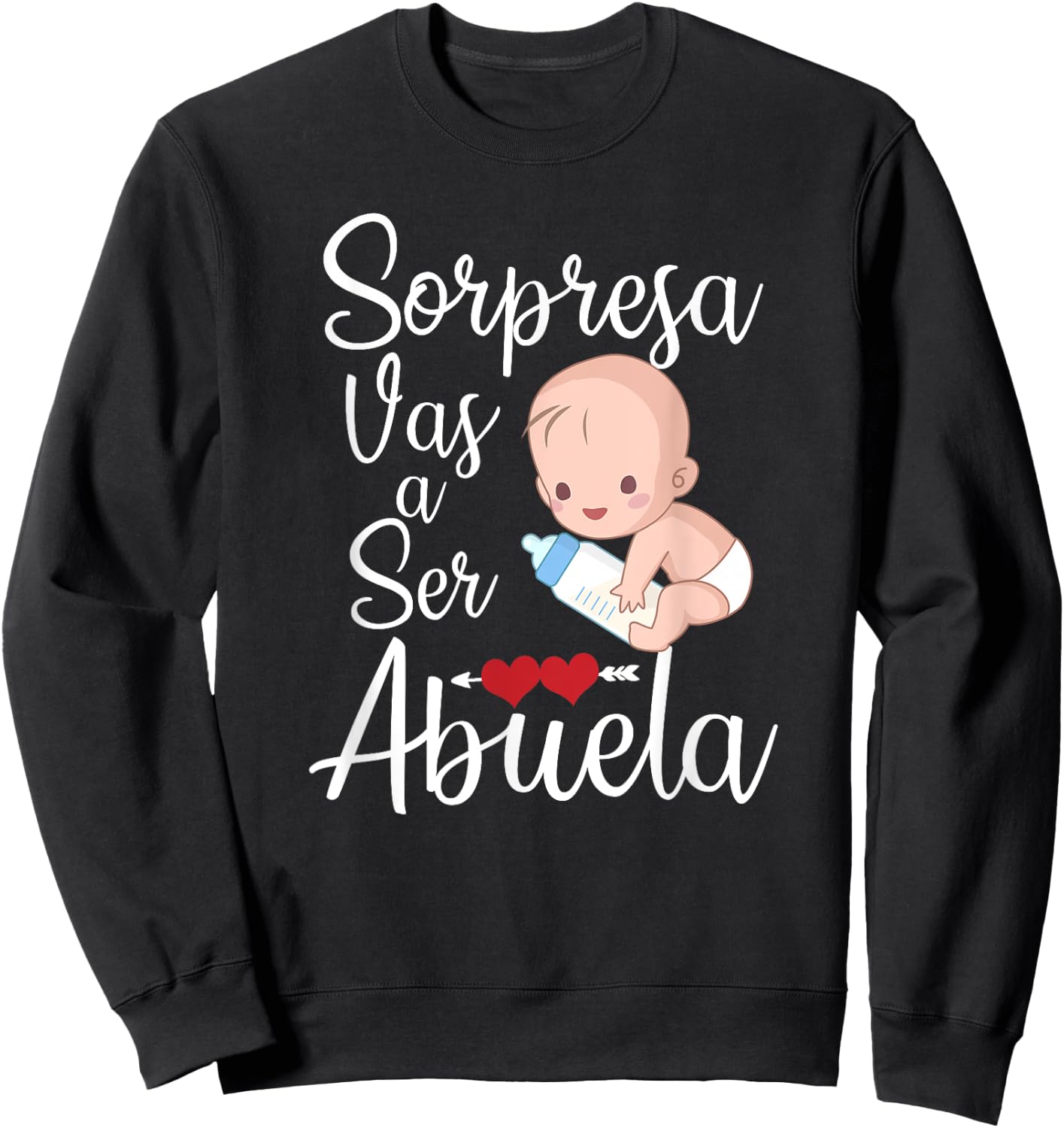Sorpresa Vas a Ser Abuela Sweatshirt - Sweatshirt | Black