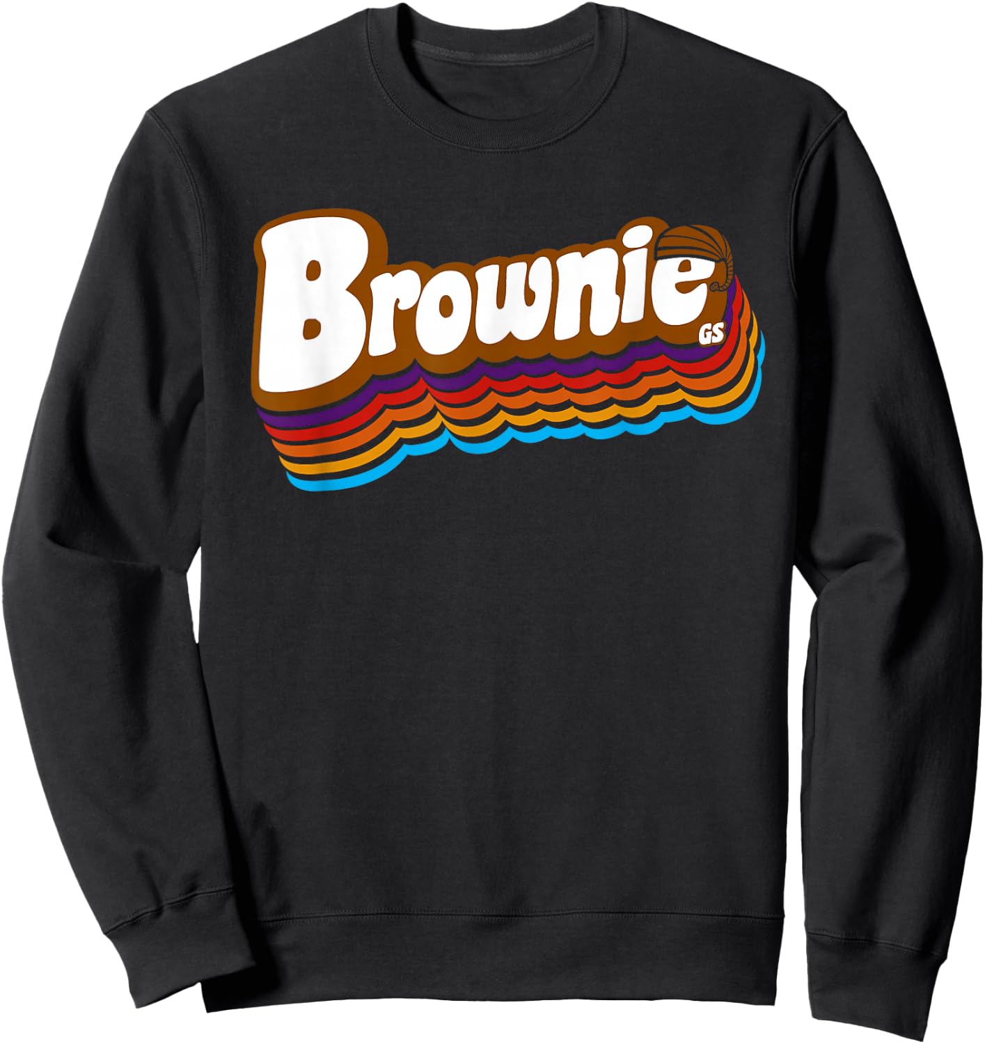 Girls Brownie Retro Troop | Scouting Sweatshirt - Sweatshirt | Black
