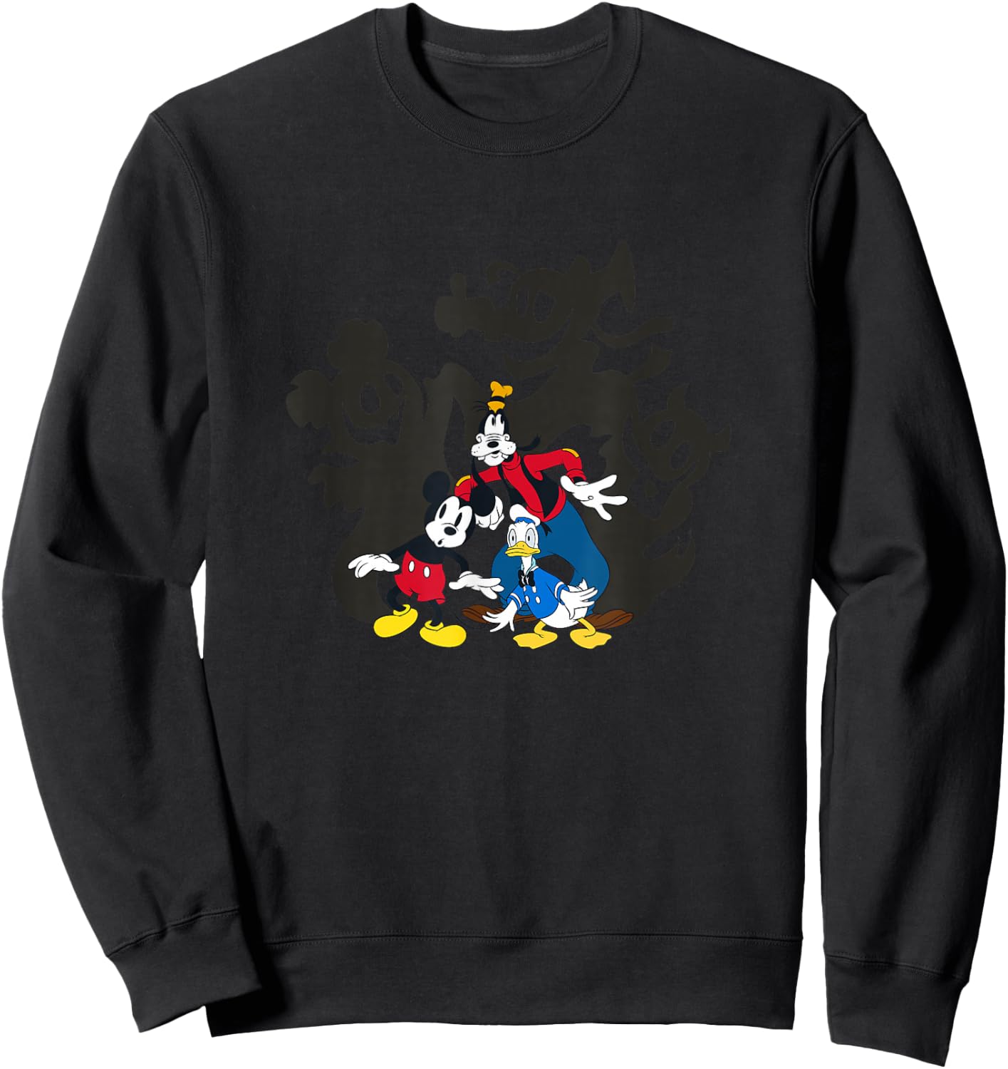 Disney Mickey And Friends Halloween Friends Spooky Shadows Sweatshirt - Sweatshirt | Black