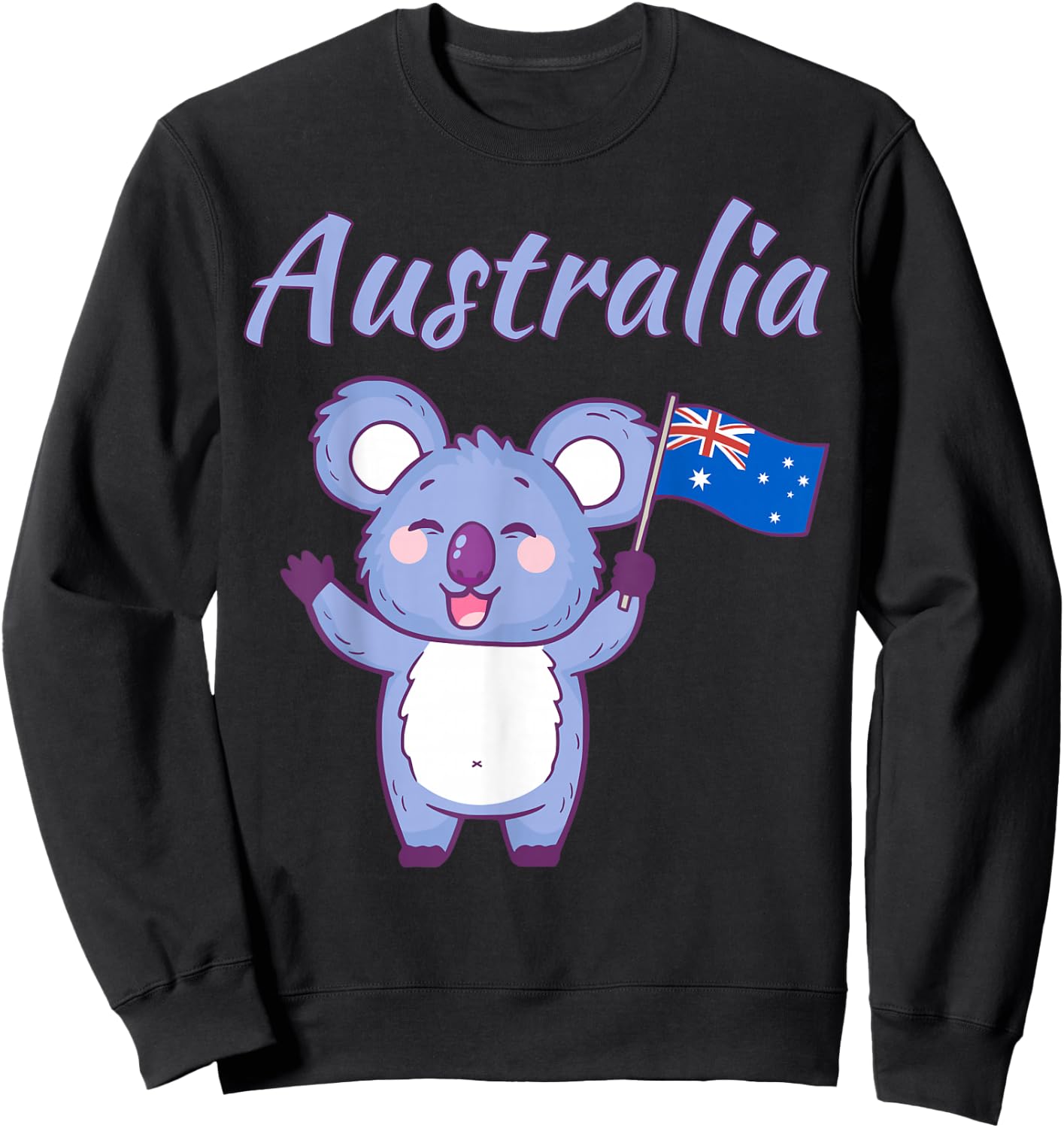 Australia Day Toddler Shirt Funny Koala Australian Flag Sweatshirt - Sweatshirt | Black