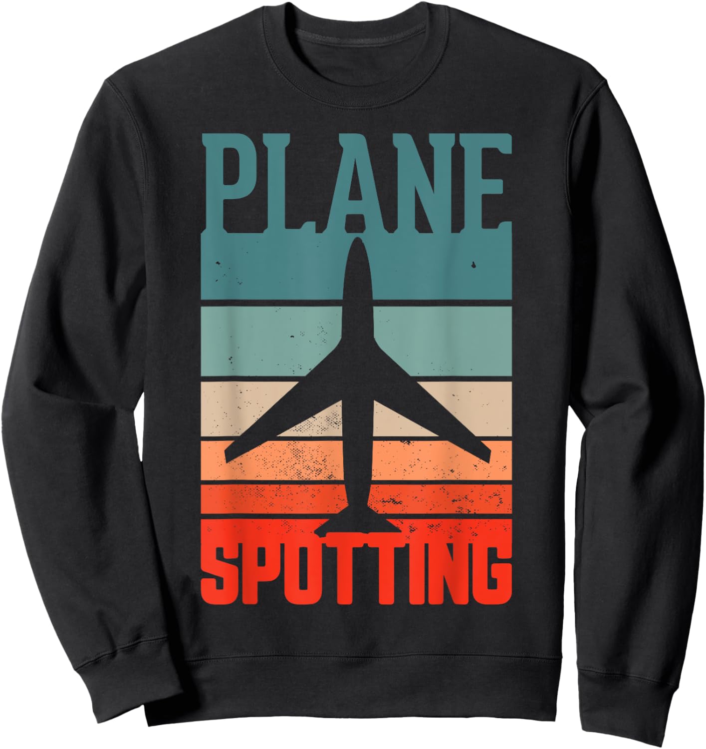 A passion for Plane spotting Planes Photograph Photography Sweatshirt - Sweatshirt | Black