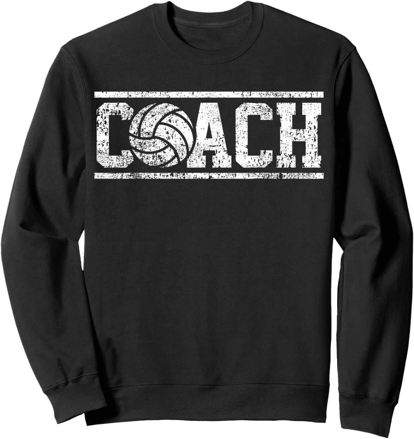 Coach Volleyball Team College Volleyball Sweatshirt - Sweatshirt | Black