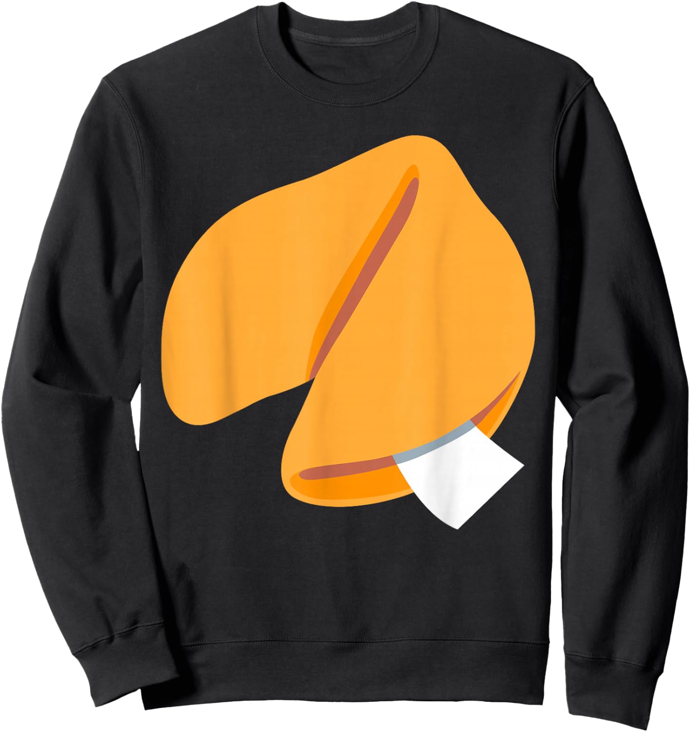 Funny Fortune Cookie Lazy Halloween Costume Last Minute Sweatshirt - Sweatshirt | Black