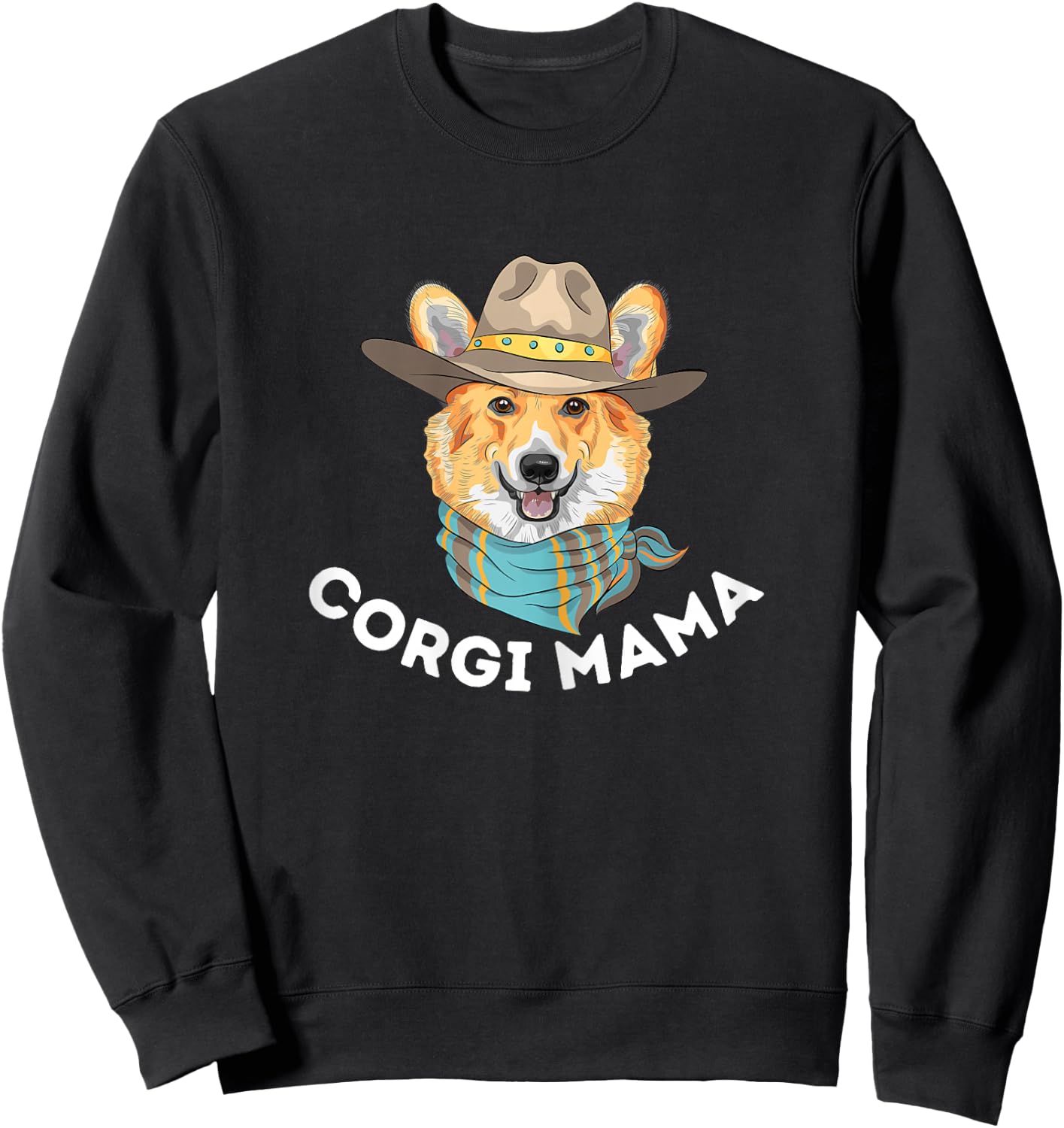 Corgi Mama - Cute Welsh Corgi Owner Dog Lover Sweatshirt - Sweatshirt | Black