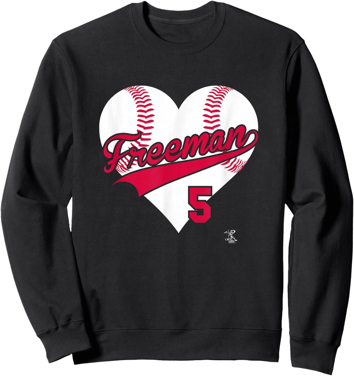 Freddie Freeman Baseball Heart Gameday Sweatshirt - Sweatshirt | Black