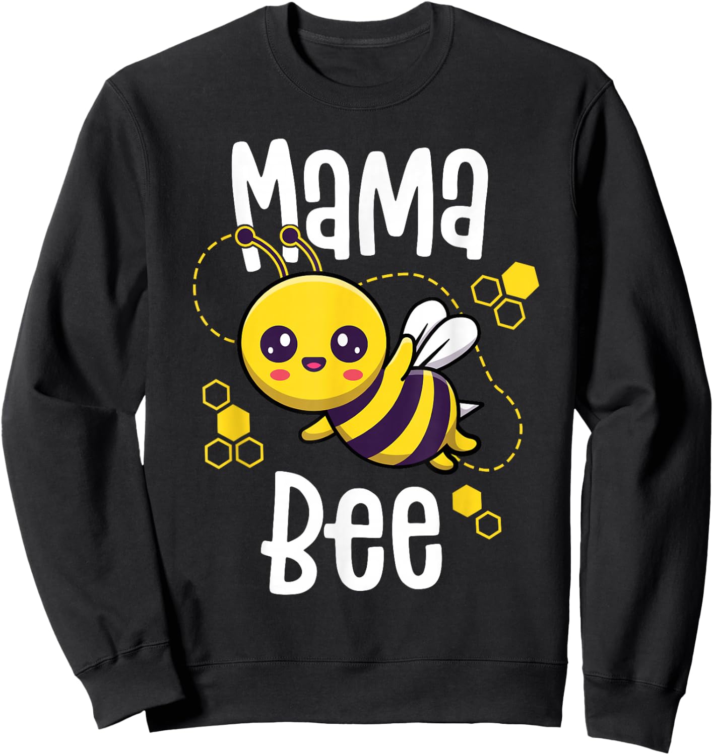 Mama Bee Shirt Family Bee Shirts First Bee Day Outfits Sweatshirt - Sweatshirt | Black