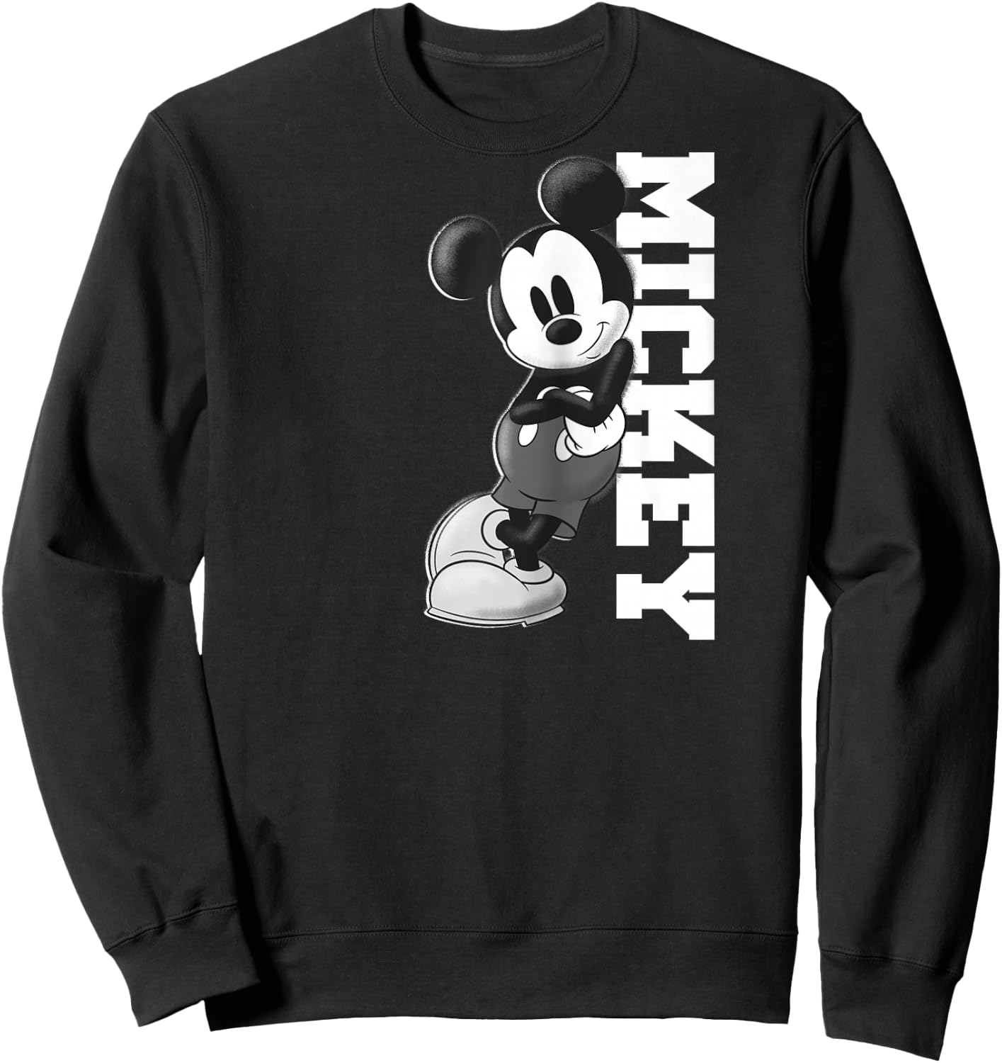 Disney Mickey and Friends Mickey Mouse Lean Raglan Baseball Sweatshirt - Sweatshirt | Black