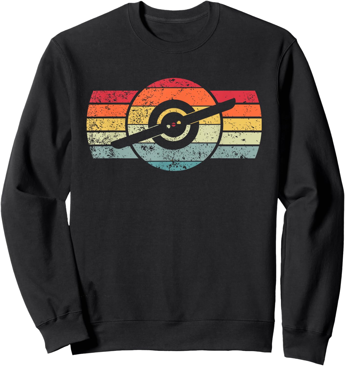 One Wheel Electric Skateboard Float Owner Skateboarding Sweatshirt - Sweatshirt | Black