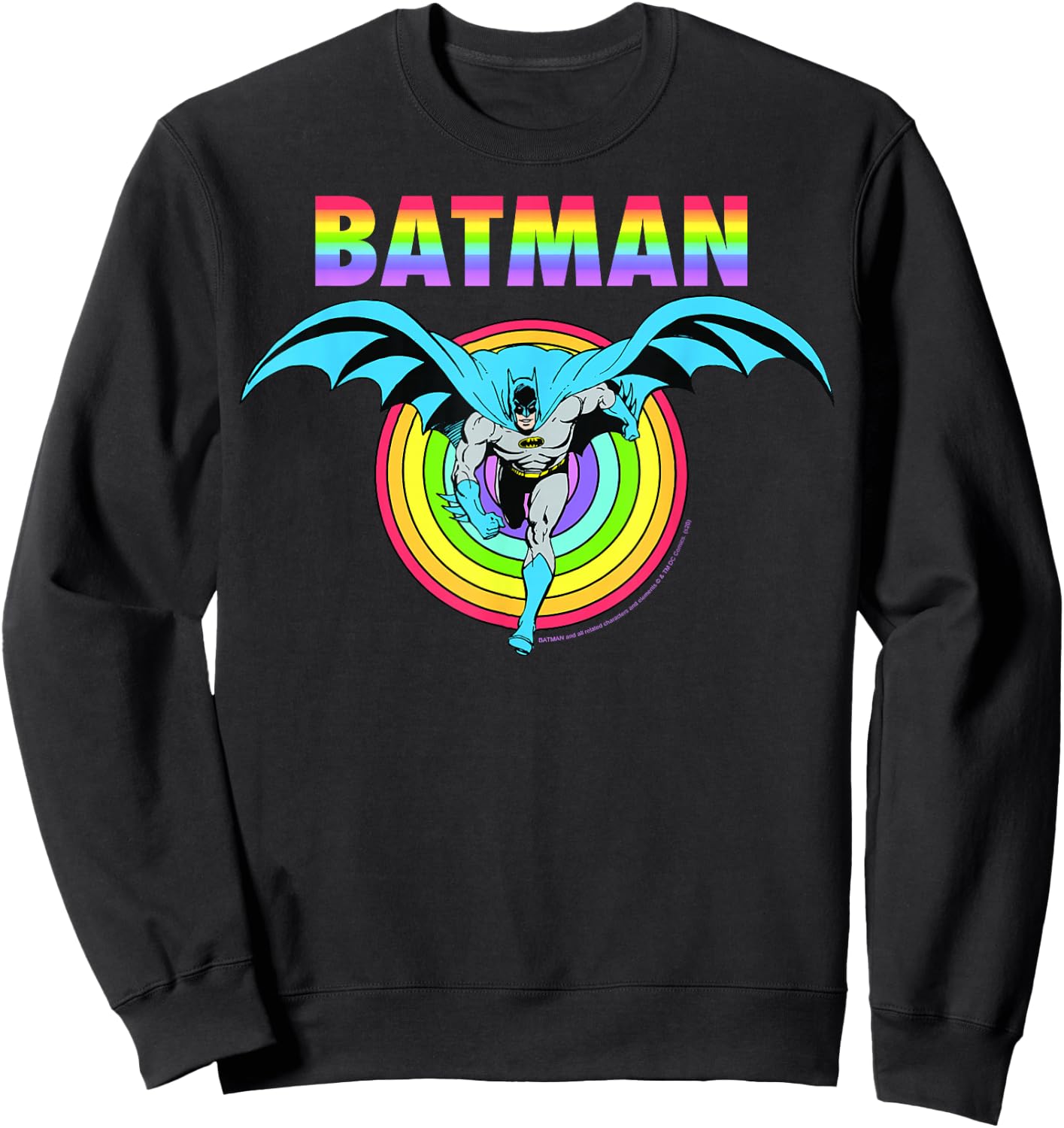 DC Comics Pride Batman Rainbow Run Sweatshirt - Sweatshirt | Black