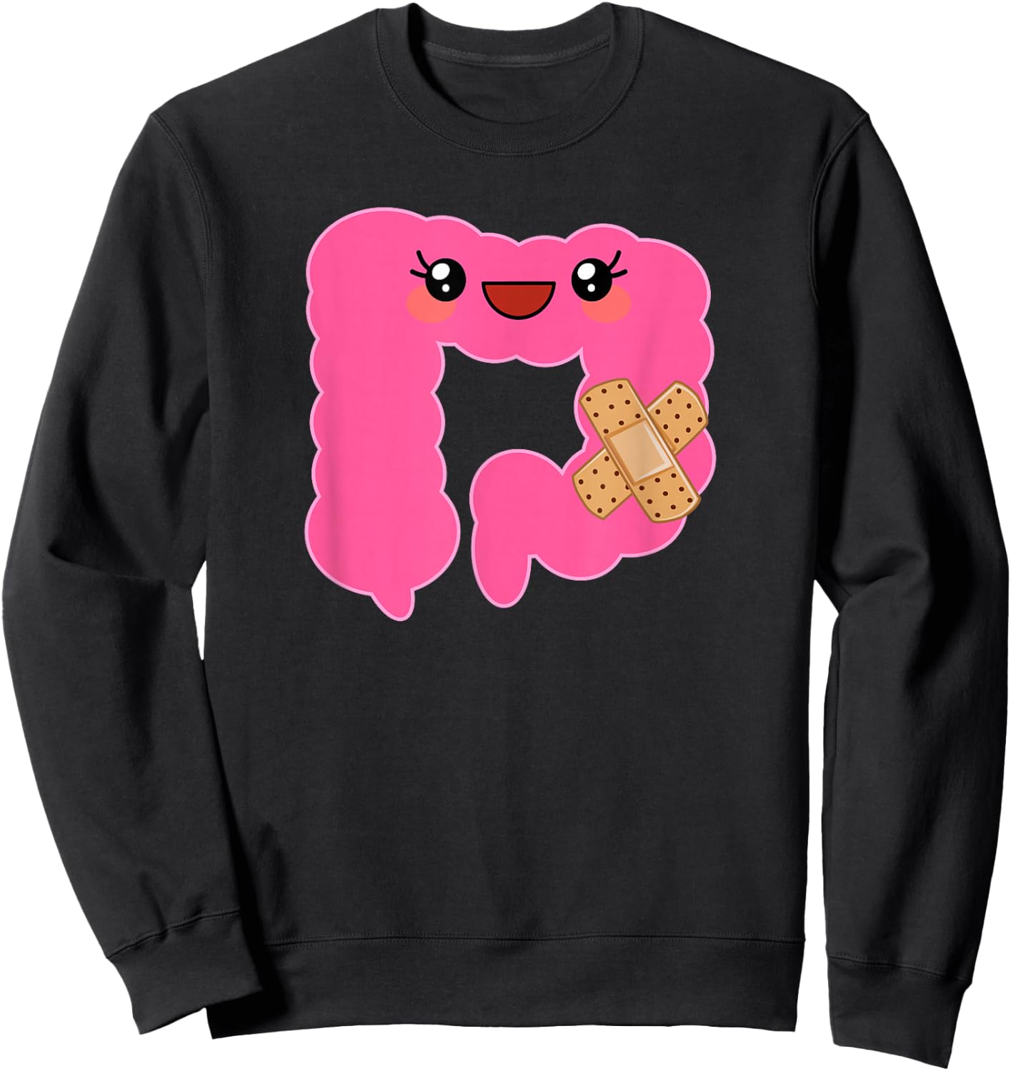 Funny Colon Crohns Disease Colitis Surgery Gift - Funny Colon - Adult - Black - Small - Short Sleeve - Cotton 60% Polyester 40% Sweatshirt - Sweatshirt | Black