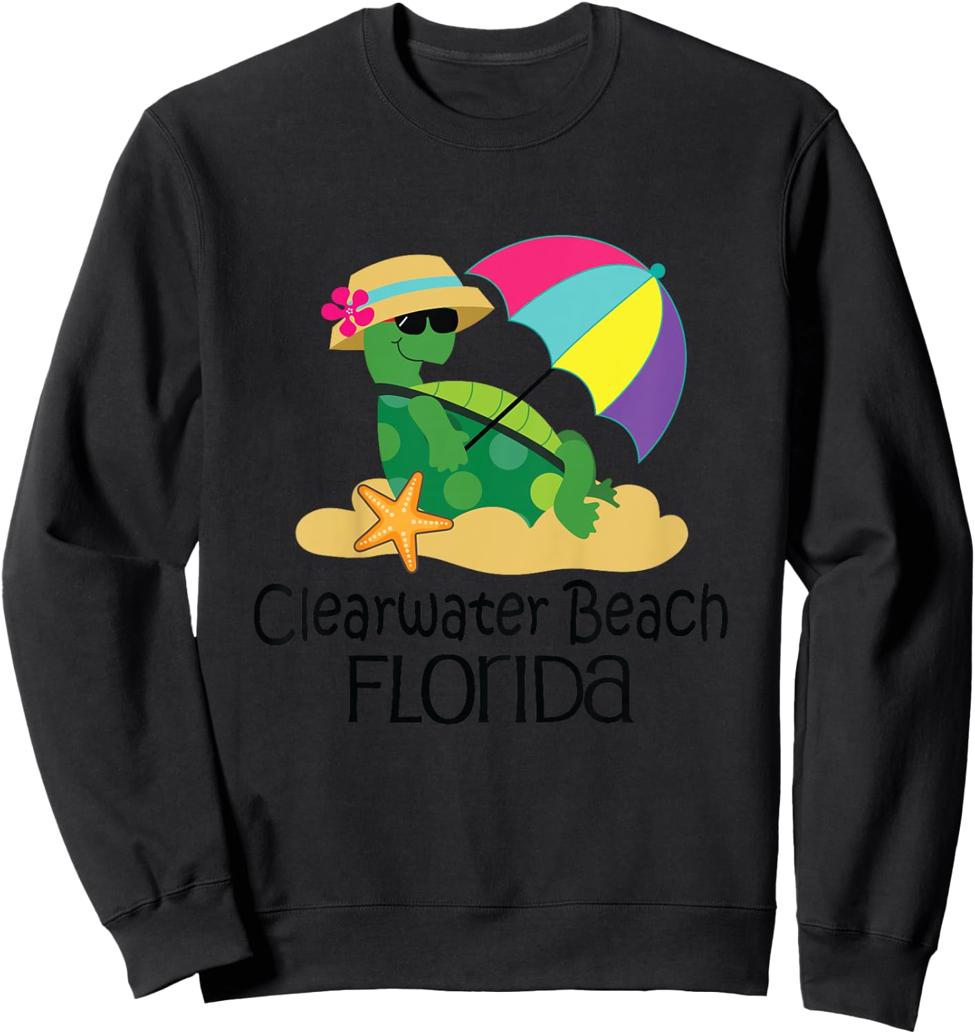 Clearwater Beach Florida Sweatshirt - Sweatshirt | Black
