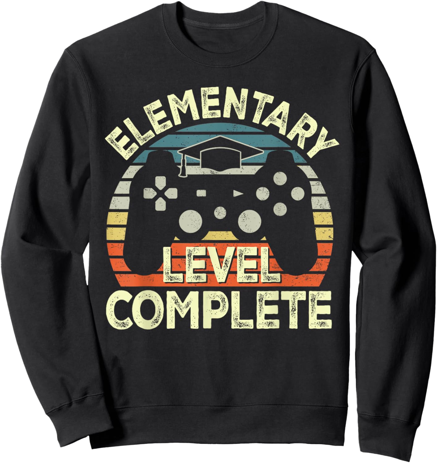 Elementary Level Complete Video Game Last Day Of School Boys Sweatshirt - Sweatshirt | Black
