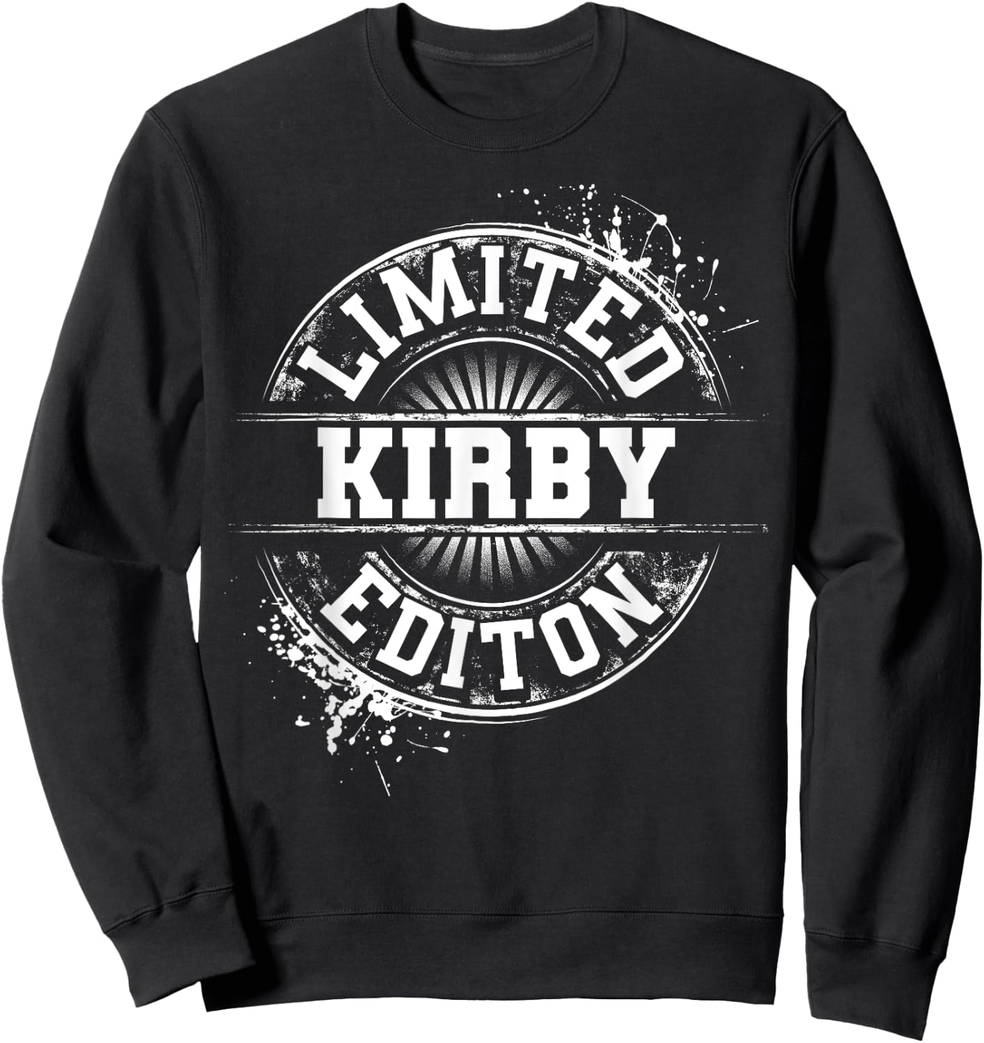 KIRBY Funny Surname Family Tree Birthday Reunion Gift Sweatshirt - Sweatshirt | Black