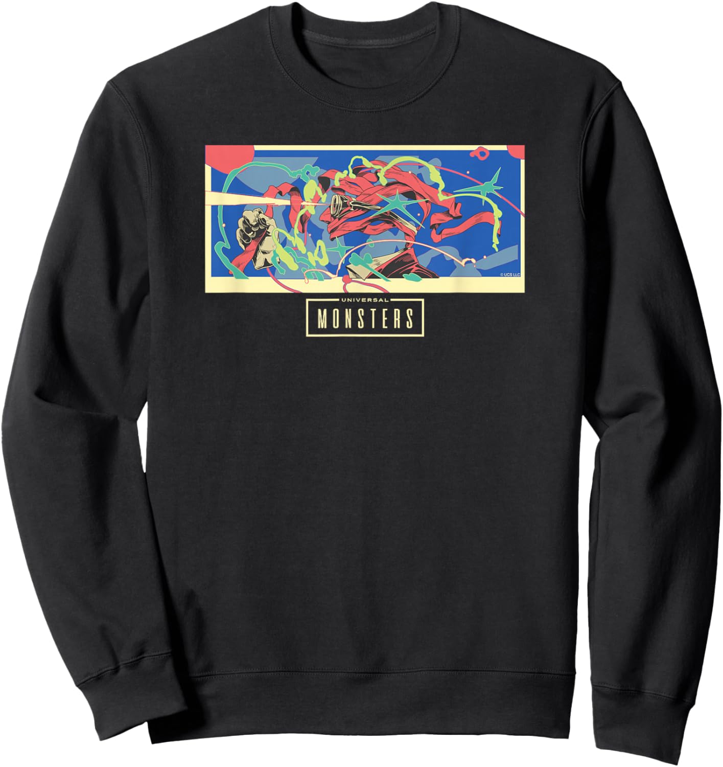 Universal Monsters The Invisible Man Fragmented Sweatshirt - Sweatshirt | Black