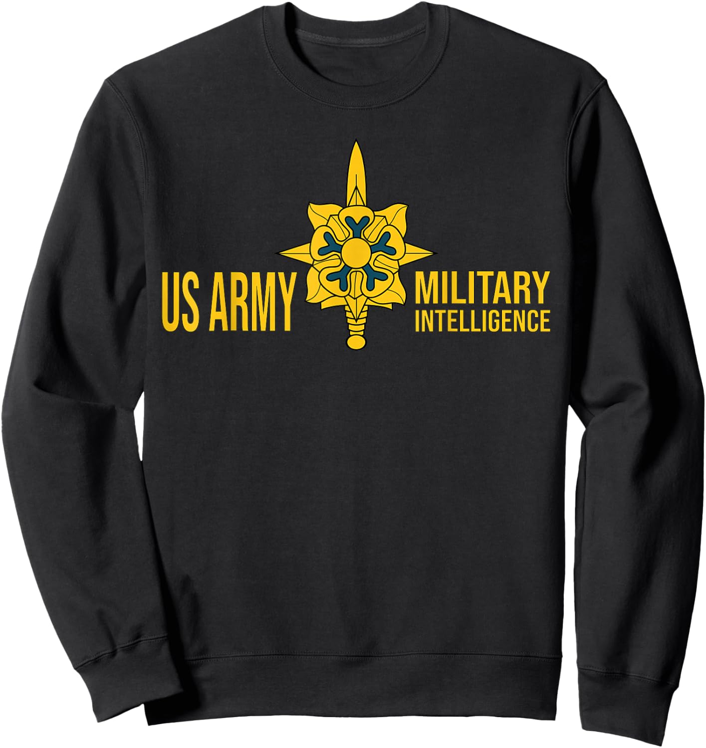 Army Military Intelligence Corps US USA Sweatshirt - Sweatshirt | Black