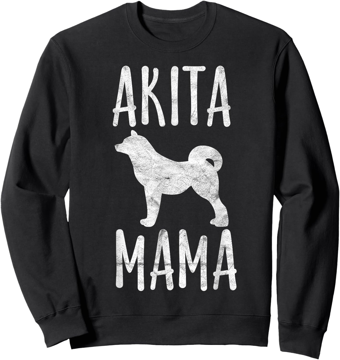 Vintage Akita Mama Gift Akita Mom Pet Dog Owner Mother Sweatshirt - Sweatshirt | Black