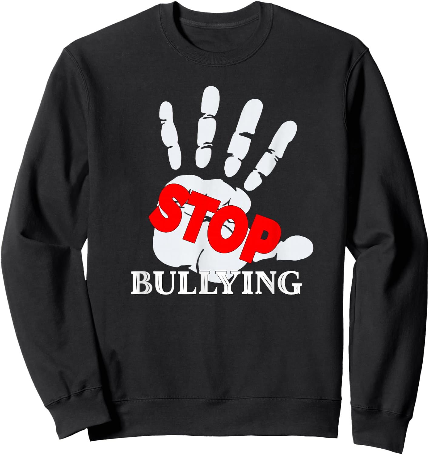 Stop Bullying Anti Bullying Pink Day Unity Day Sweatshirt - Sweatshirt | Black