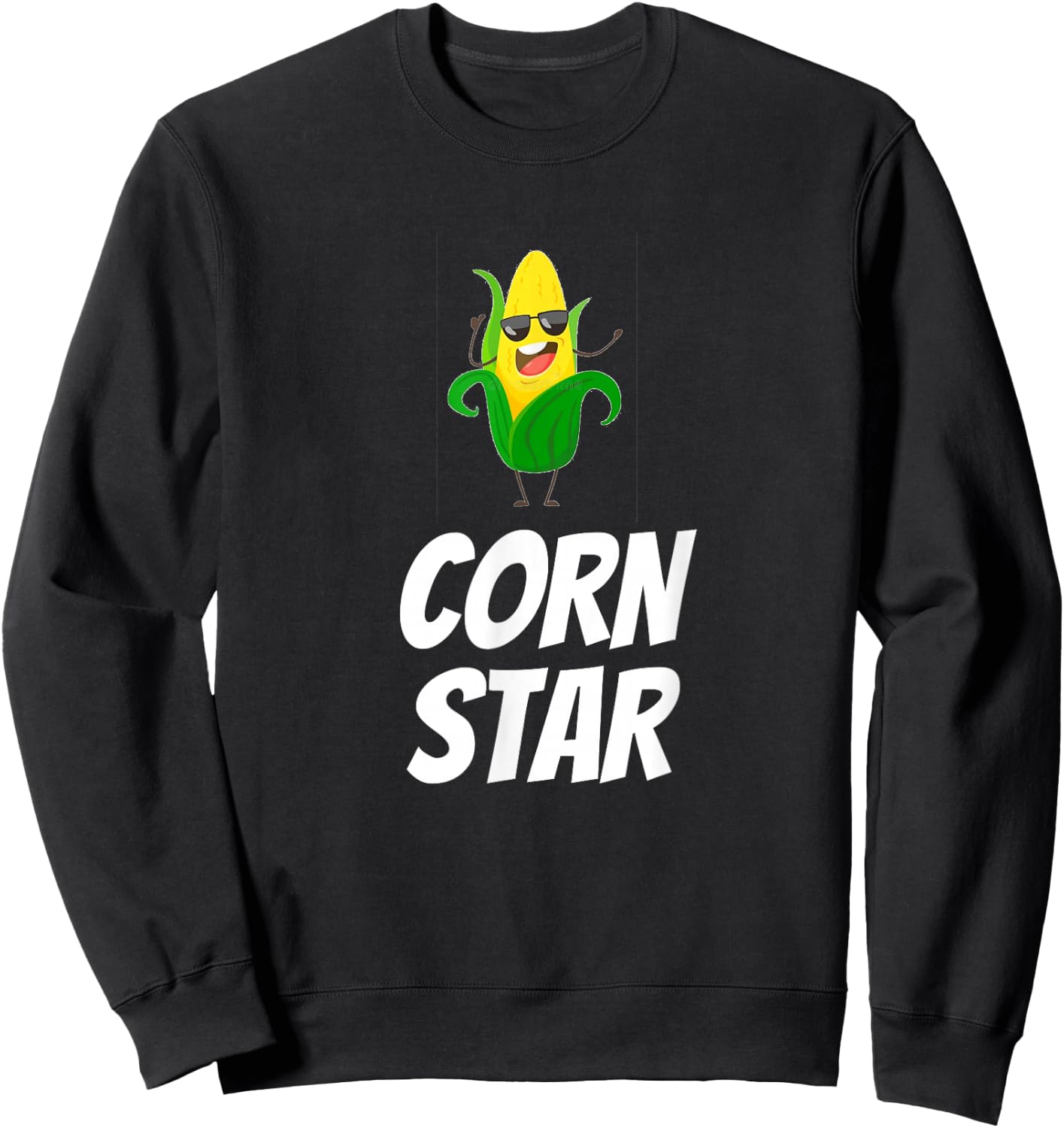 Corn Star Funny Corn Farmer Cool Corn Cob Corn Star Sweatshirt - Sweatshirt | Black
