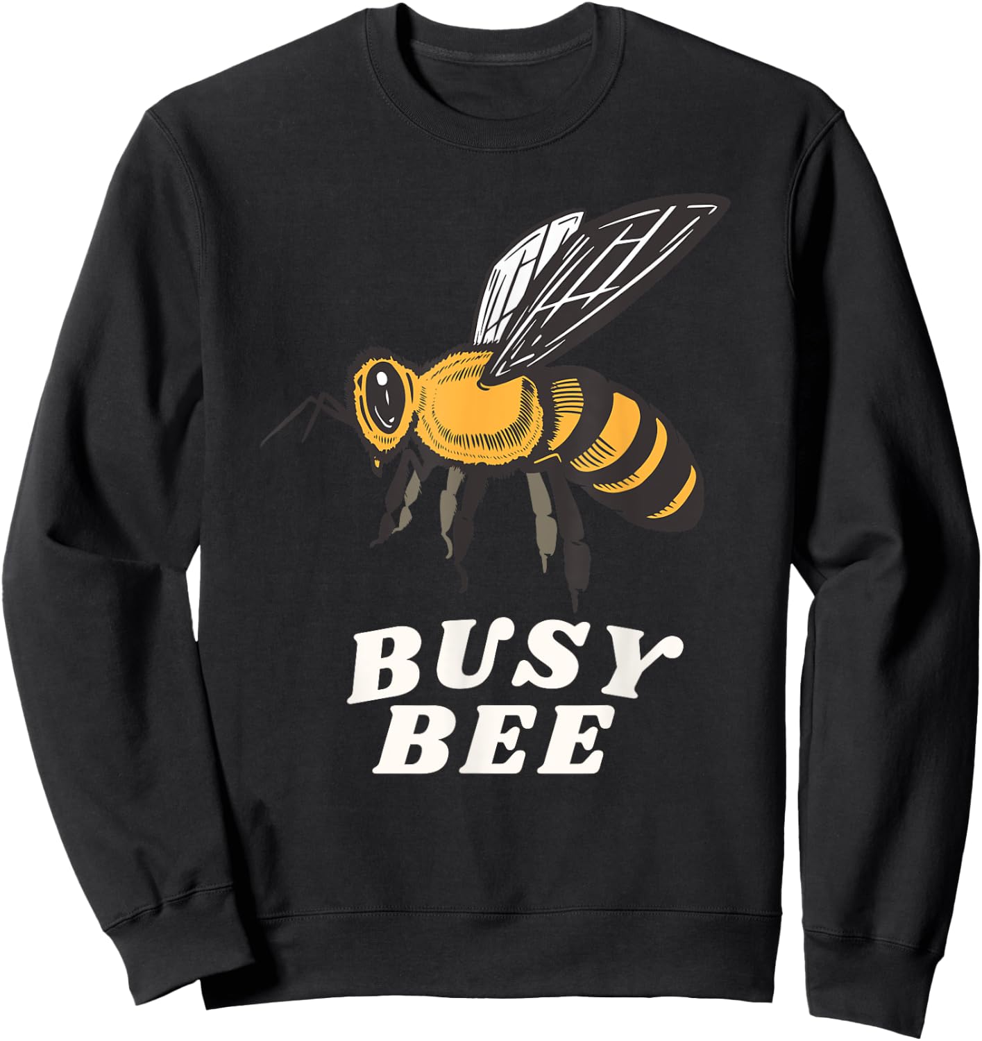 Busy Bee Plant Lover Hipster Bees Queen Garden Gardening Sweatshirt - Sweatshirt | Black
