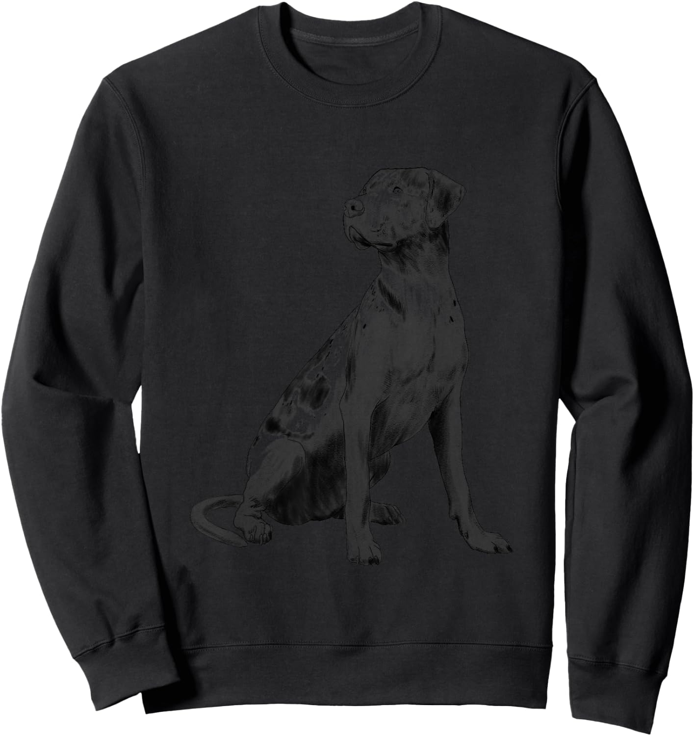 Louisiana Catahoula Leopard Dog Sweatshirt - Sweatshirt | Black