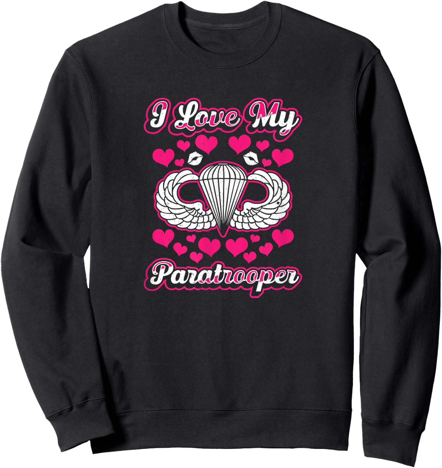 82nd Airborne Shirts Paratrooper Wife Girlfriend Sweatshirt - Sweatshirt | Black