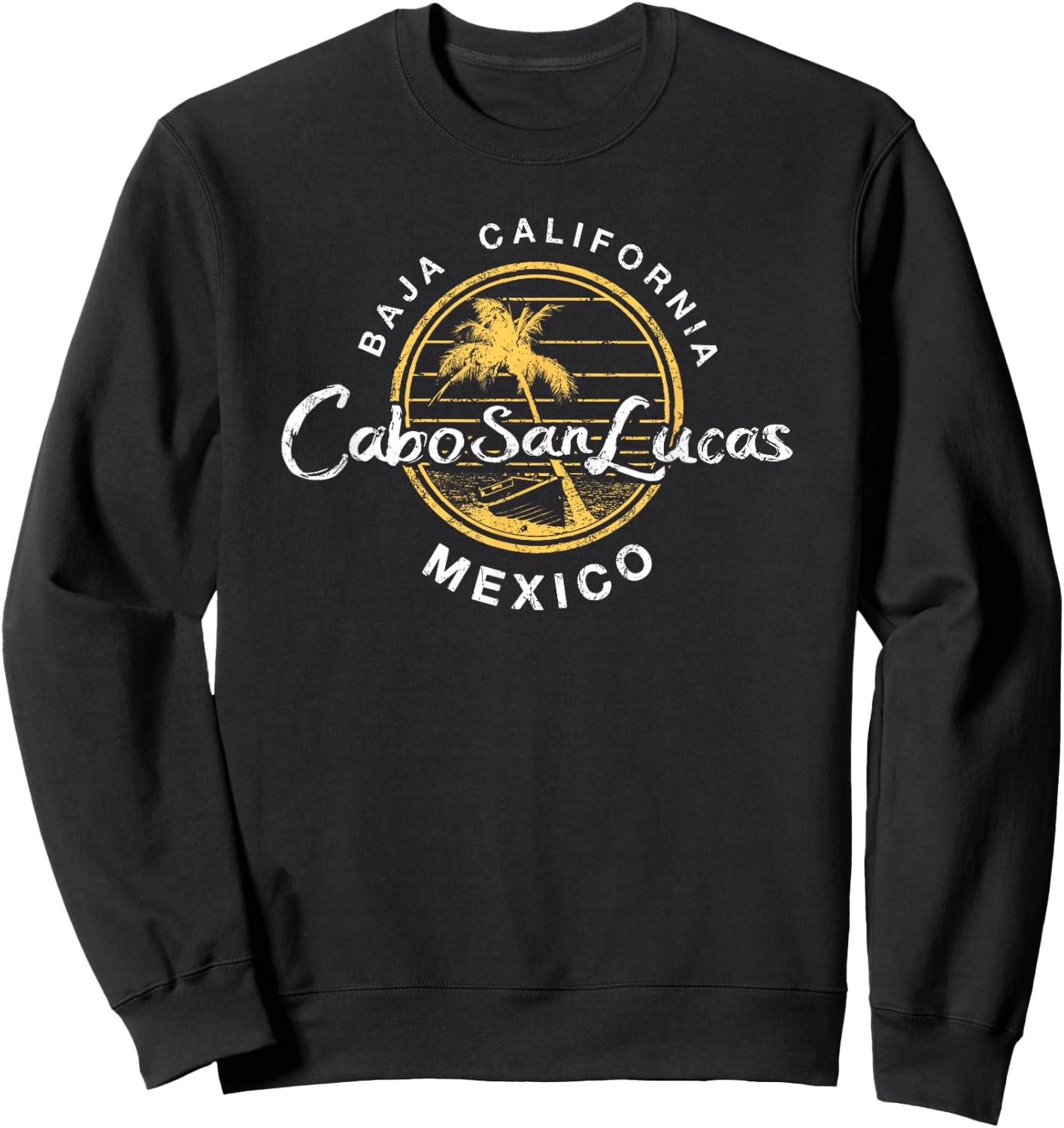 Cabo San Lucas Retro Vintage Sweatshirt - Sweatshirt | Black