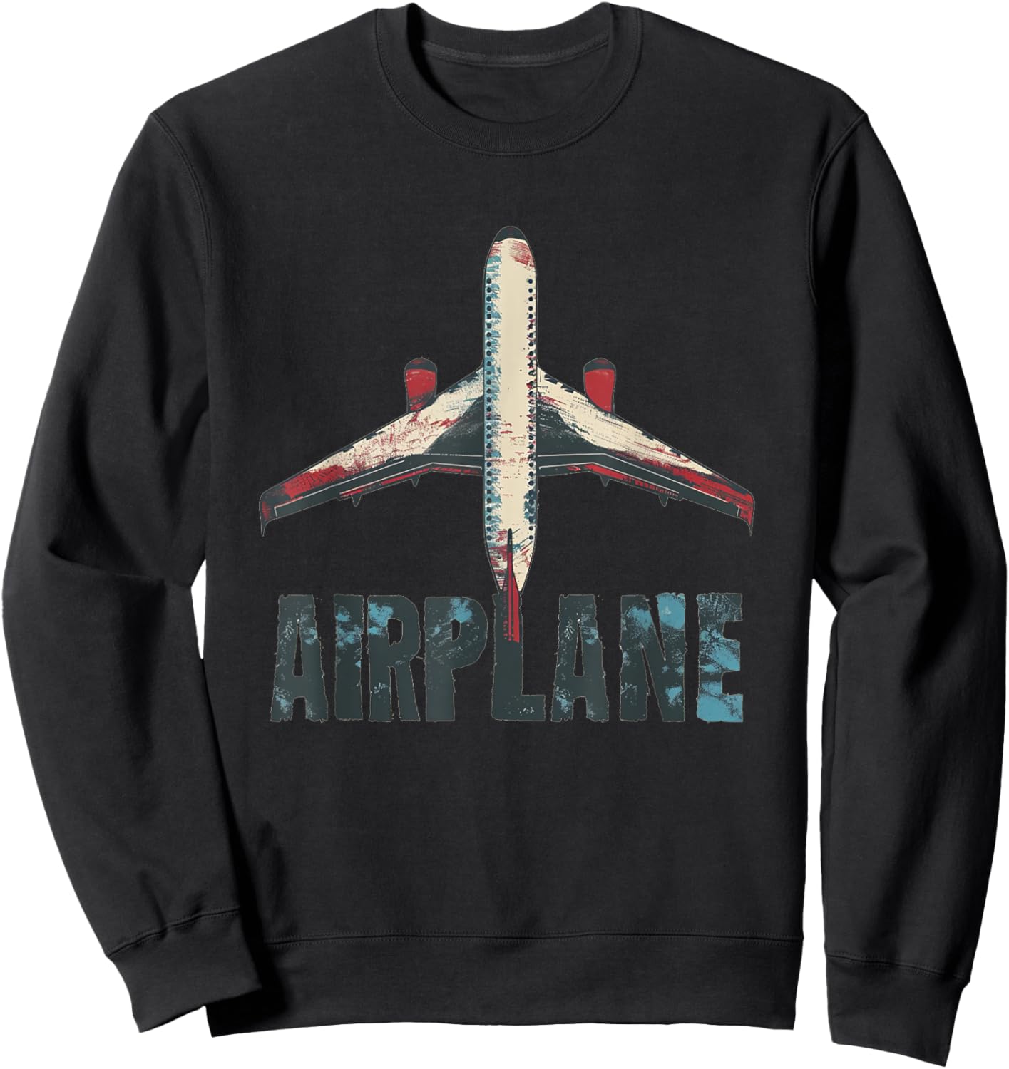 Pretty Airplane Costume for Boys and Girls Sweatshirt - Sweatshirt | Black