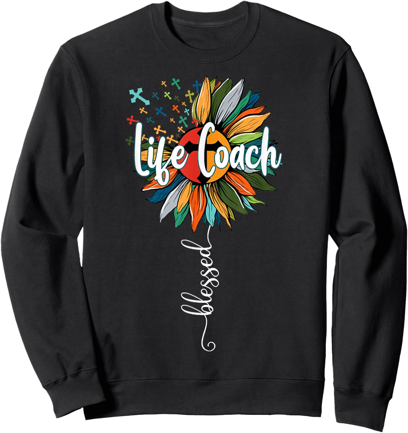 Life Coach Mentor Life Coaching Girls Funny Sweatshirt - Sweatshirt | Black