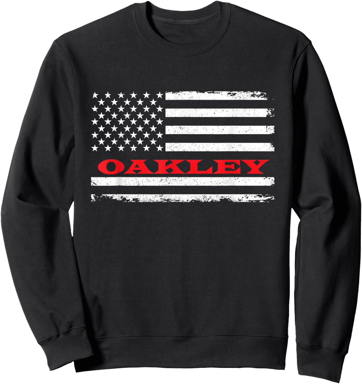 Idaho American Flag Oakley USA Patriotic Souvenir Sweatshirt - Sweatshirt | Black