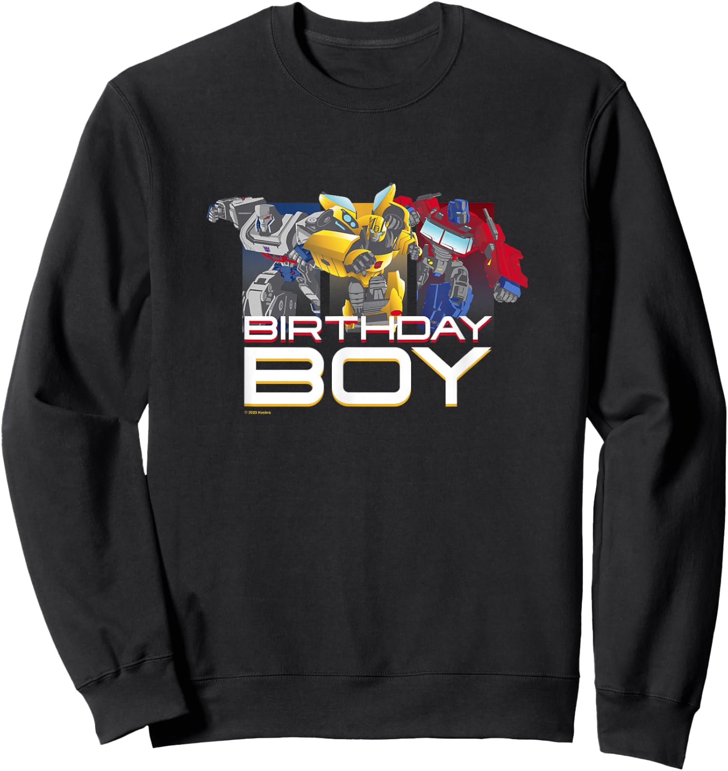 Transformers Birthday Boy Main Characters Group Shot Poster Sweatshirt - Sweatshirt | Black