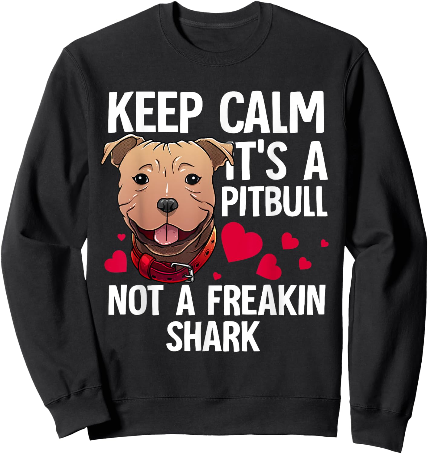 Funny Pitbull Gift Women Dog Lover Pet Owner Joke Sweatshirt - Sweatshirt | Black