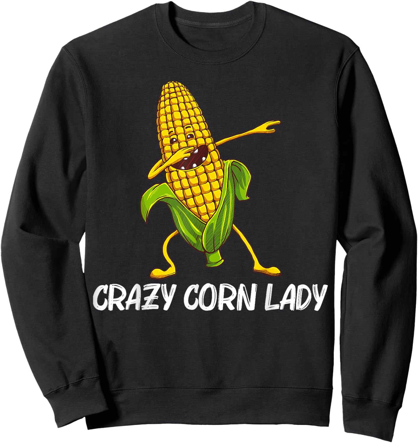 Funny Corn Gift Mom Corn On The Cob Costume Farmer Sweatshirt - Sweatshirt | Black