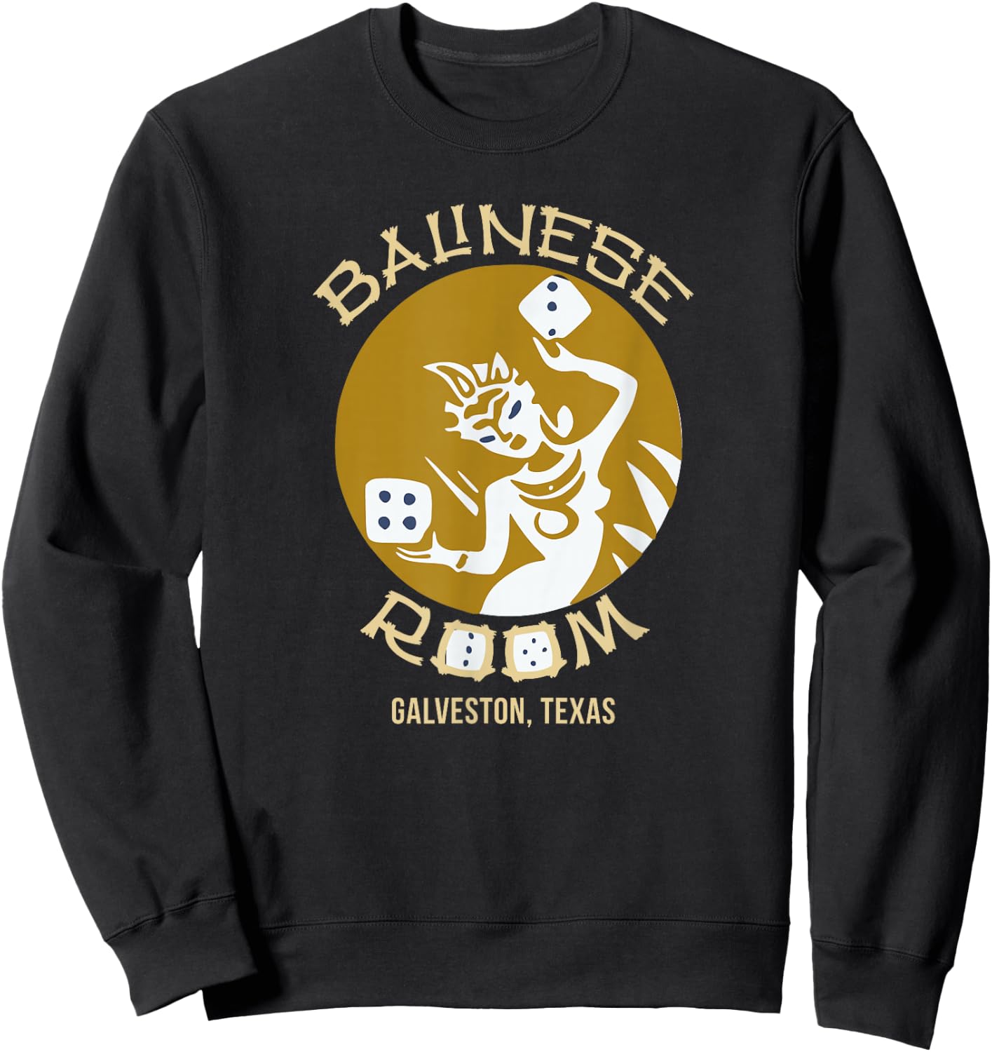 Balinese Room Tiki Bar Cocktail Lounge Sweatshirt - Sweatshirt | Black