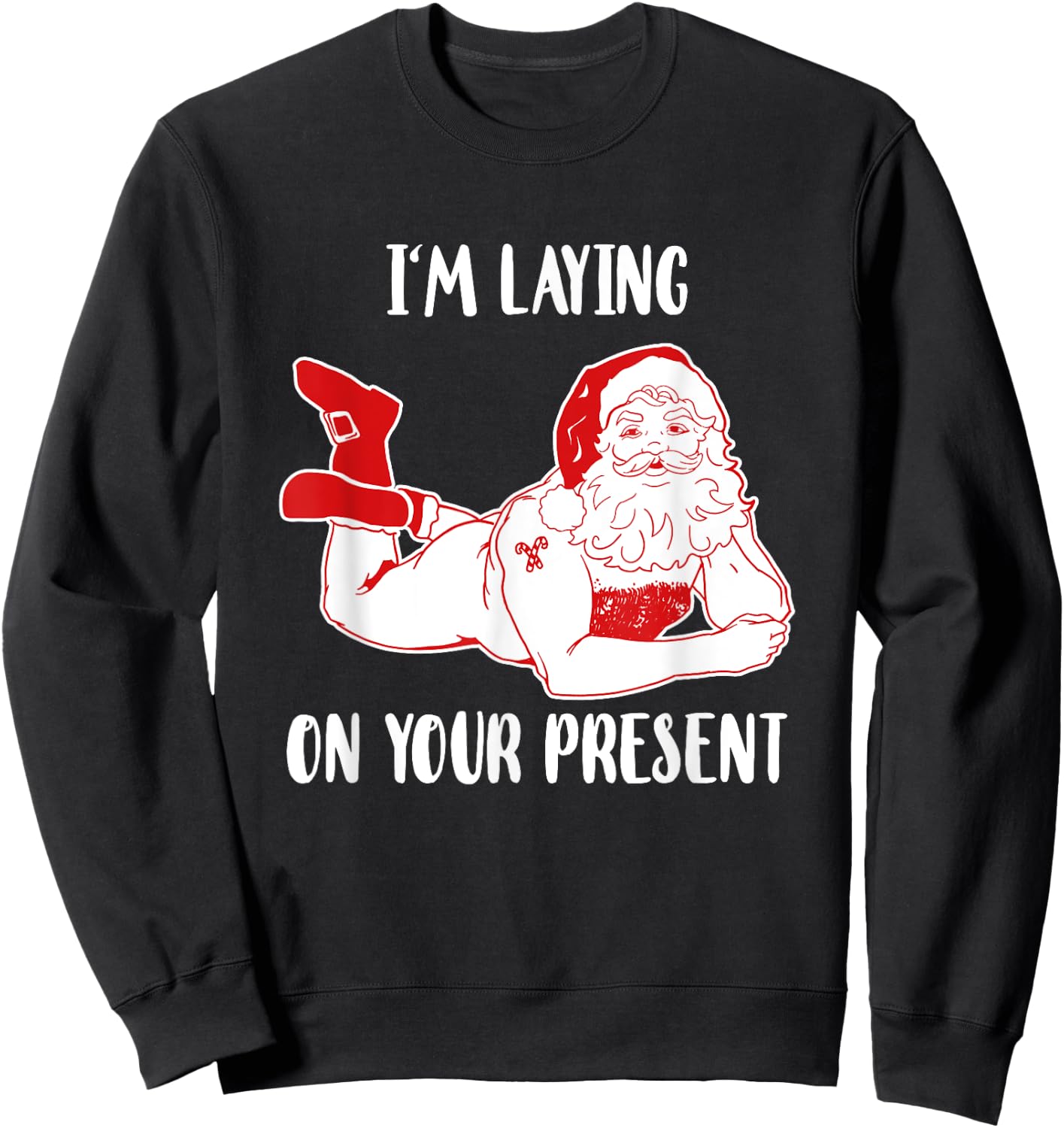 Dirty Bad Naughty Santa Funny Adults Husband Christmas Gift Sweatshirt - Sweatshirt | Black