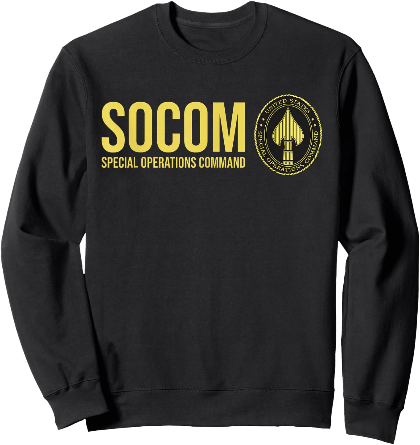 US Special Operations Command SOCOM Military Sweatshirt - Sweatshirt | Black