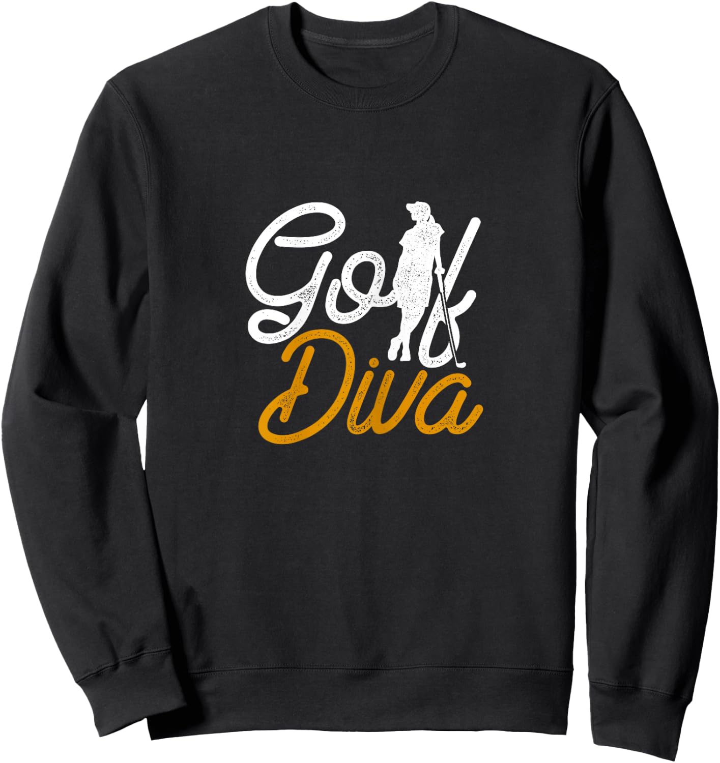 Golf Diva Girl Golfer Sweatshirt - Sweatshirt | Black
