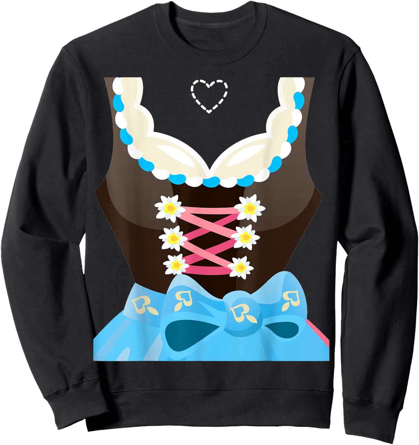Dirndl Costume Oktoberfest Bavarian Munich Beer Festival Sweatshirt - Sweatshirt | Black