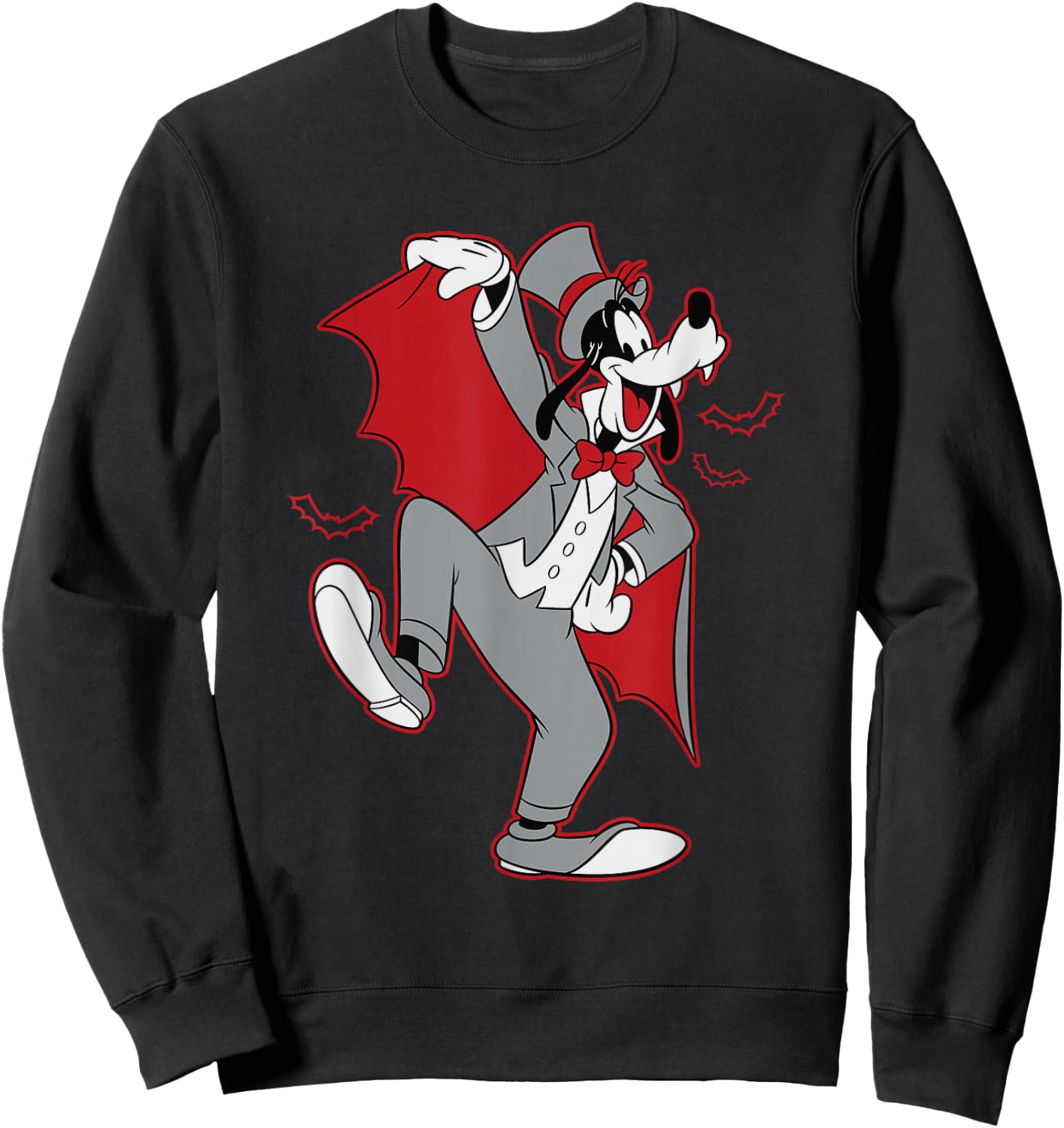 Disney Goofy in Dracula Halloween Costume Sweatshirt - Sweatshirt | Black