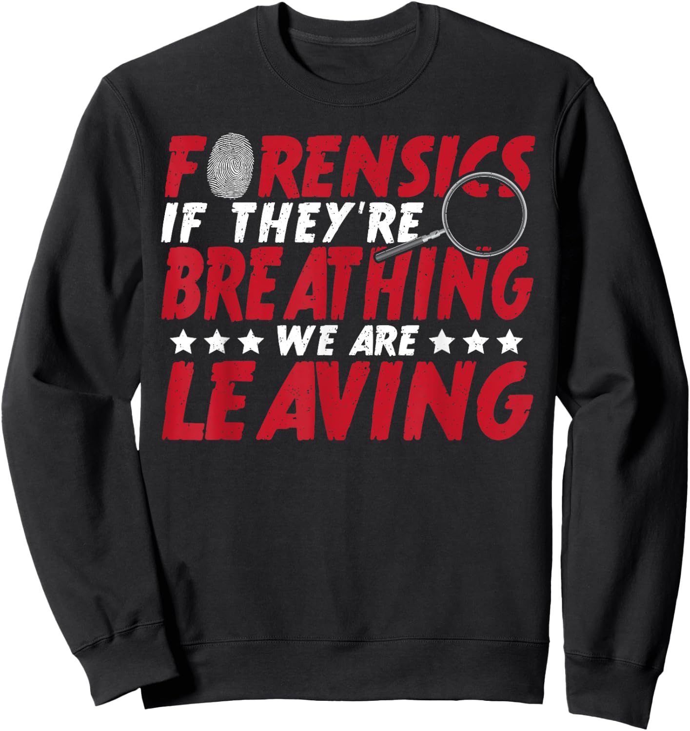 CSI Police Forensic Investigation Crime Scene Investigation Sweatshirt - Sweatshirt | Black