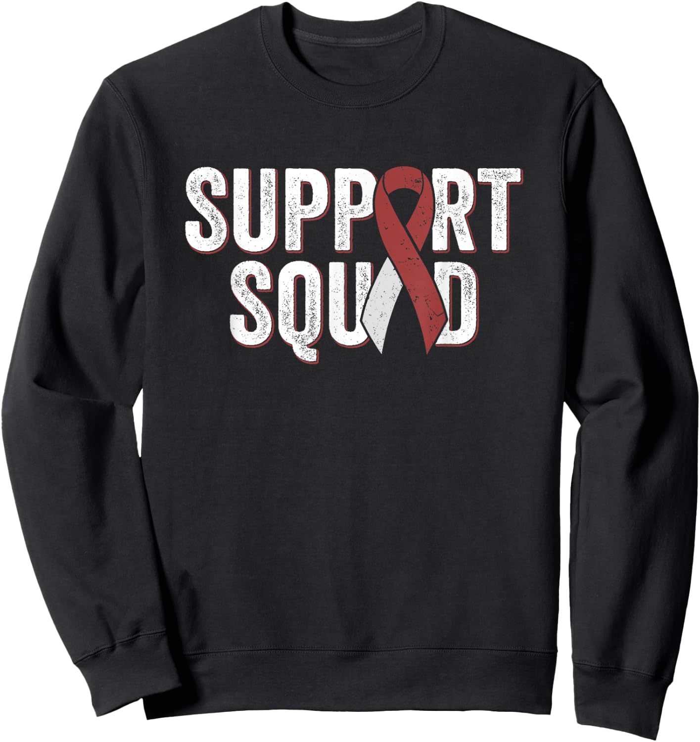 Head and Neck, Throat, Oral Cancer Support Squad Sweatshirt - Sweatshirt | Black