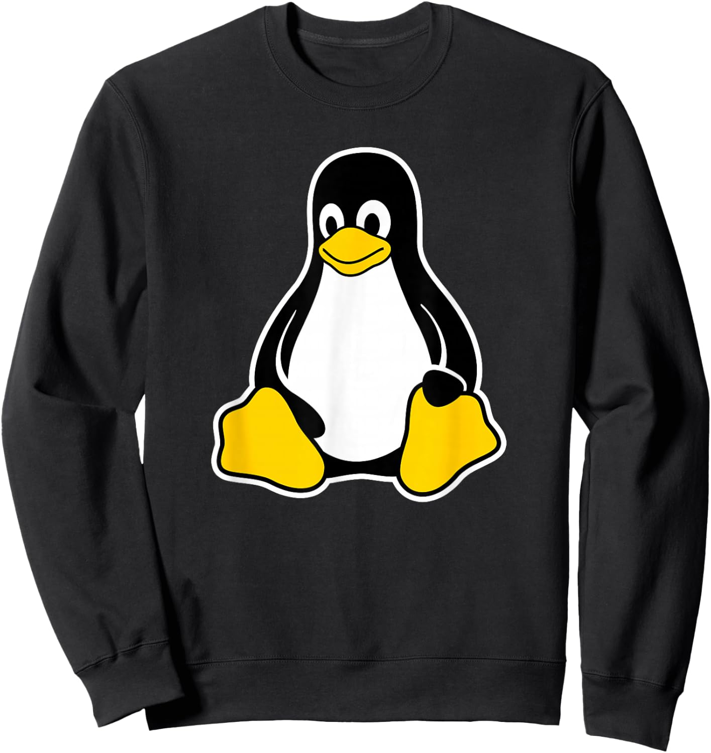 Linux Tux Penguin Mascot Logo Open Source Software Engineer Sweatshirt - Sweatshirt | Black