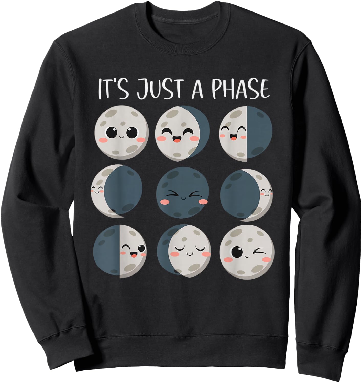 Women Science Teacher Moon Phases Scientist Back To School Sweatshirt - Sweatshirt | Black