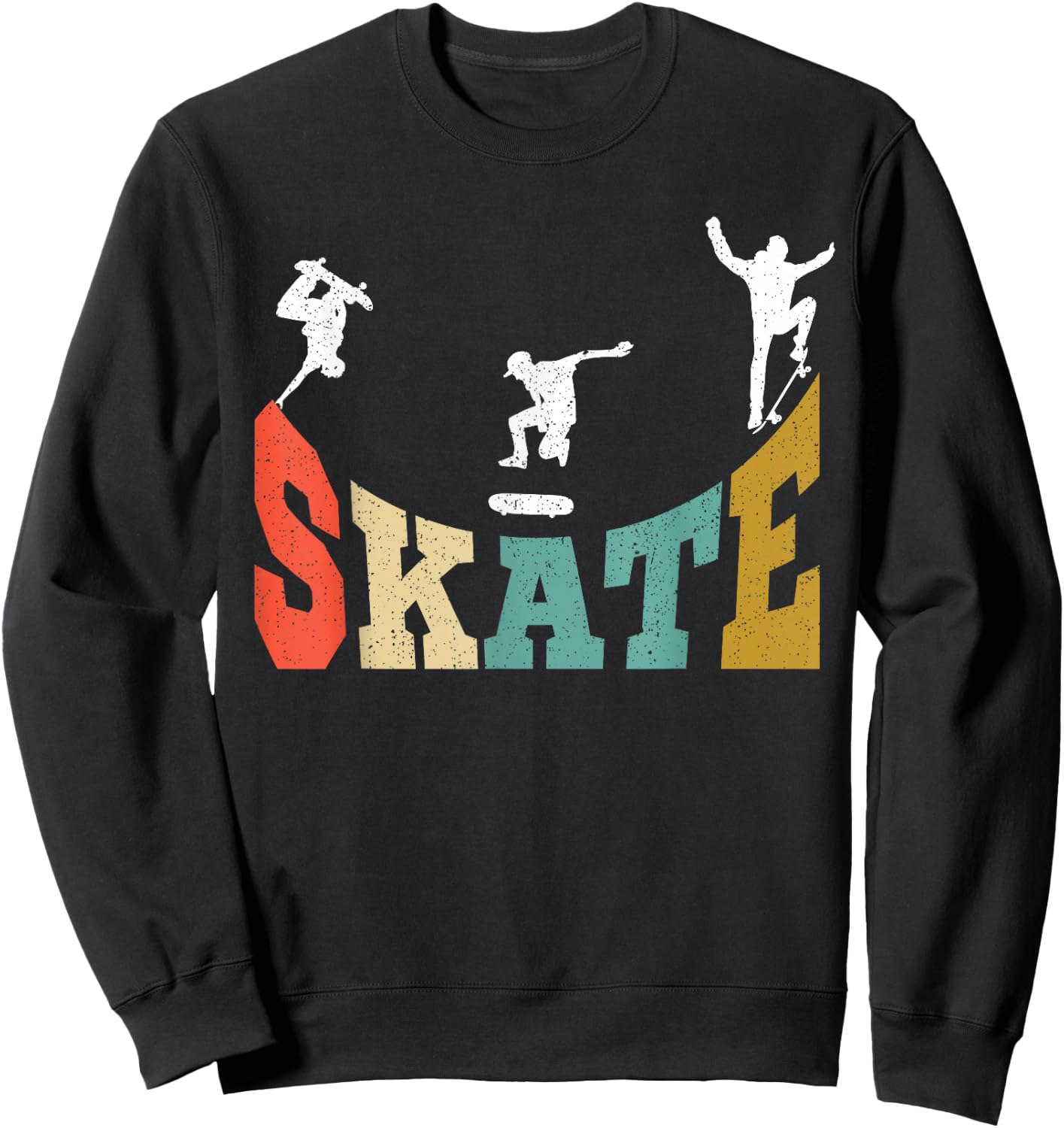 Skater Skateboard Stunt Skater Gift Boys Children Sweatshirt - Sweatshirt | Black