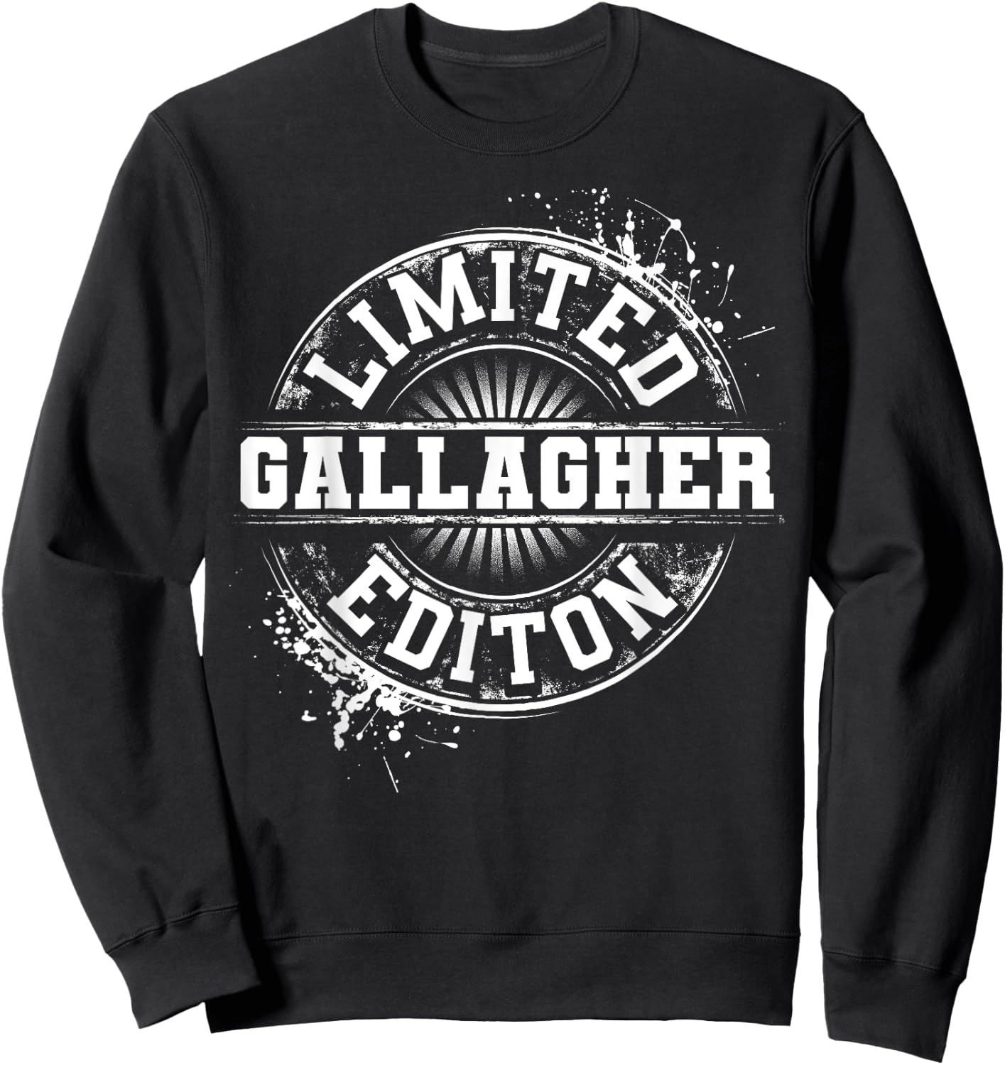 GALLAGHER Funny Surname Family Tree Birthday Reunion Gift Sweatshirt - Sweatshirt | Black