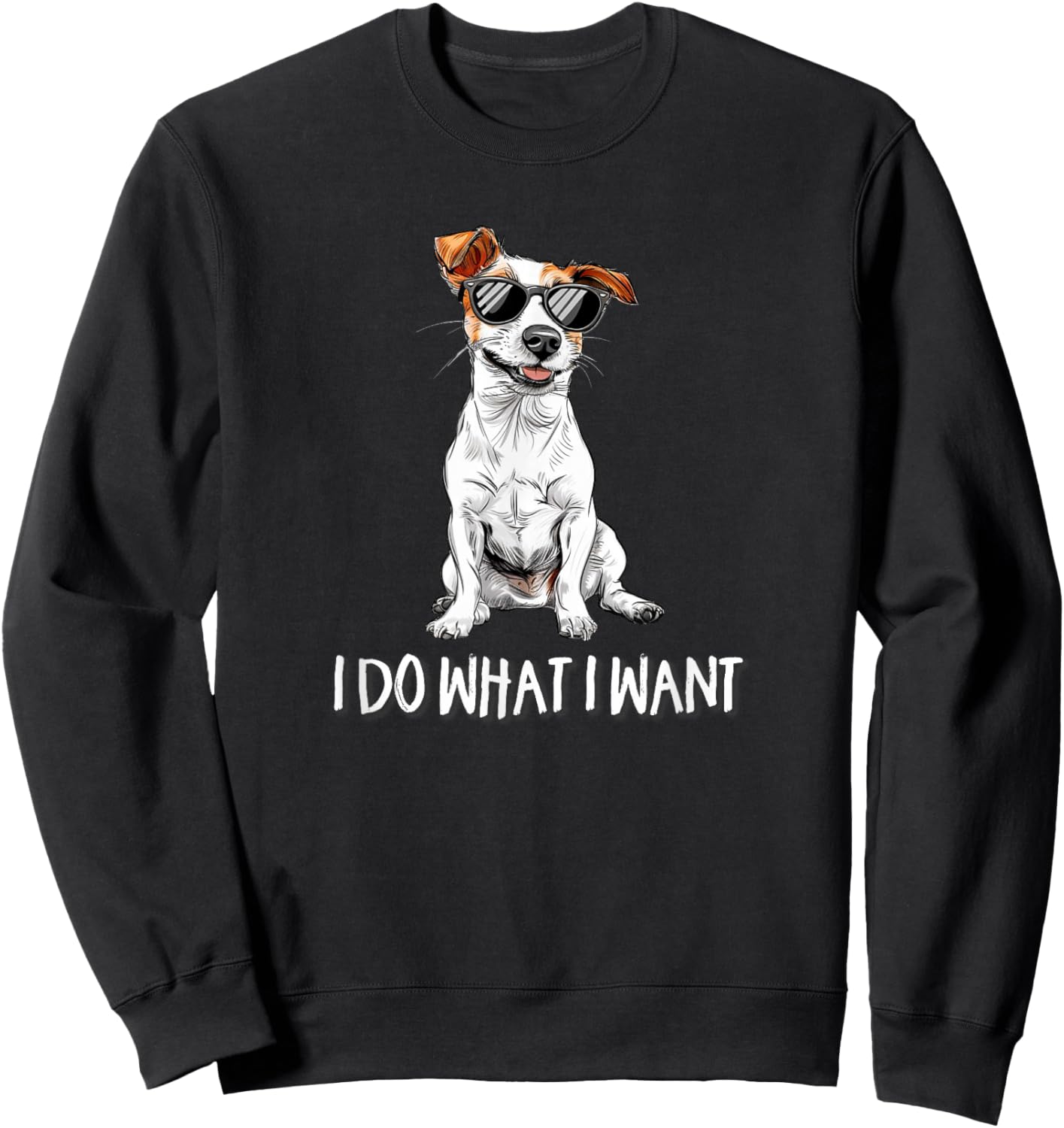 Kids JRT Dog Lover Do What I Want Jack Russell Sweatshirt - Sweatshirt | Black