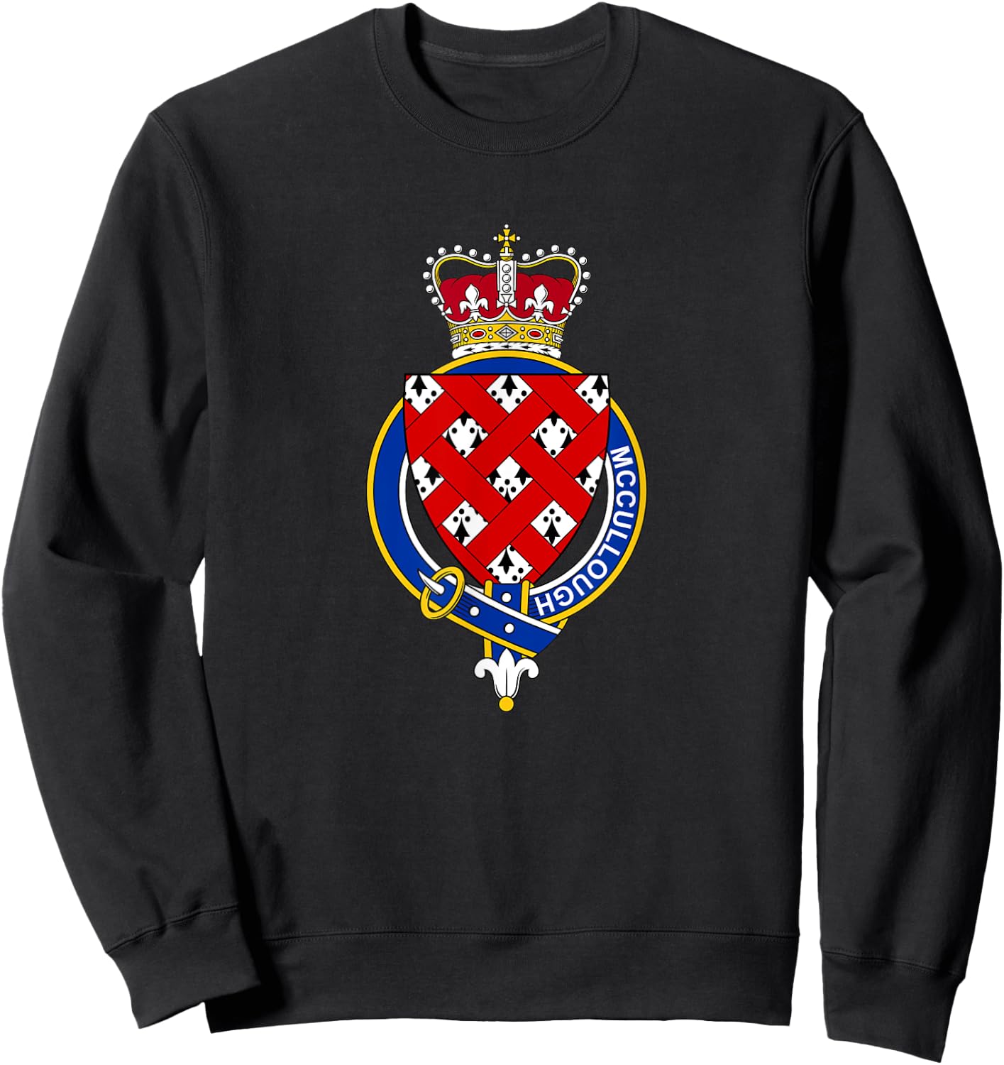 McCullough Coat of Arms - Family Crest Sweatshirt - Sweatshirt | Black