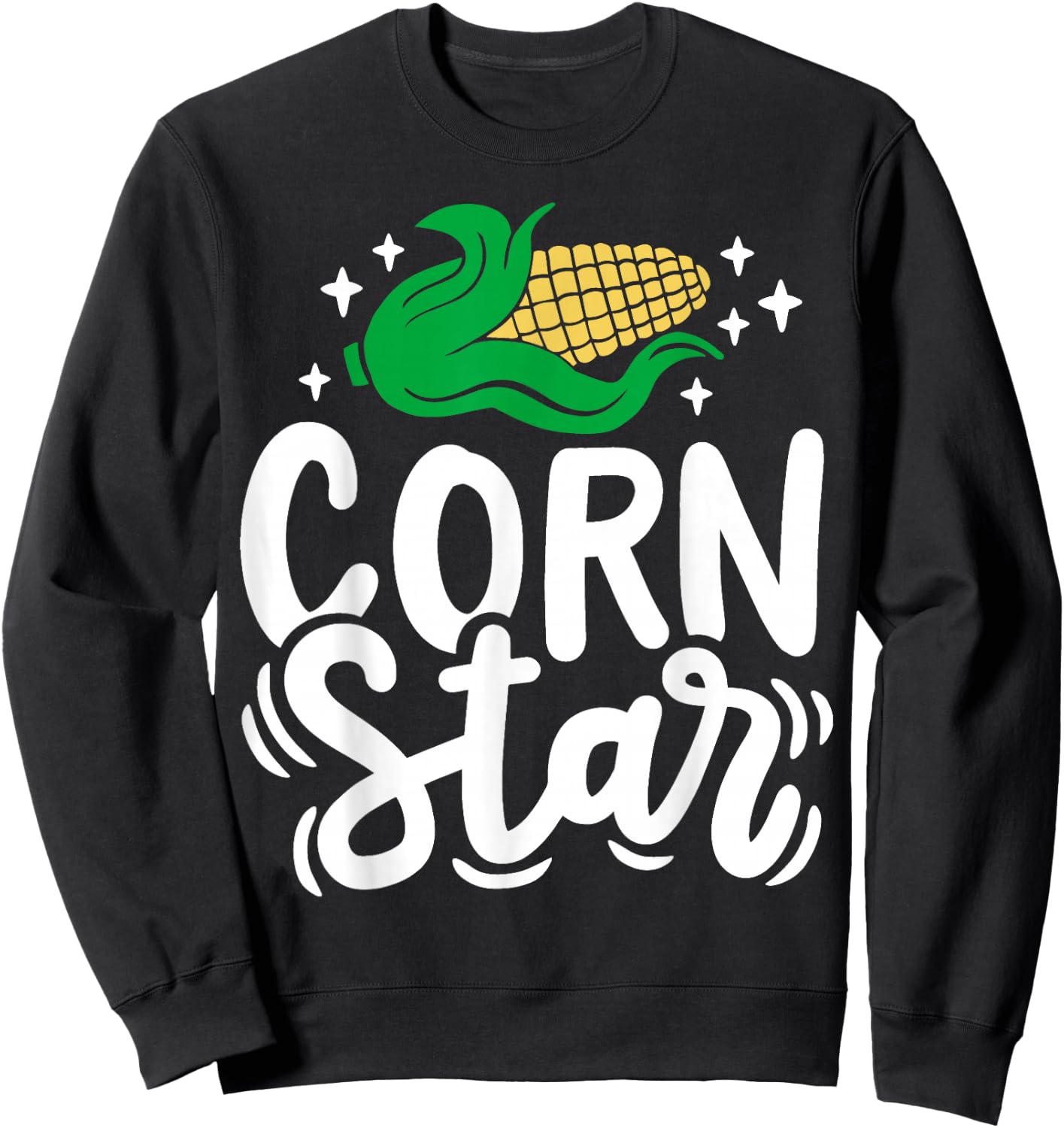Corn Corn Star Sweatshirt - Sweatshirt | Black